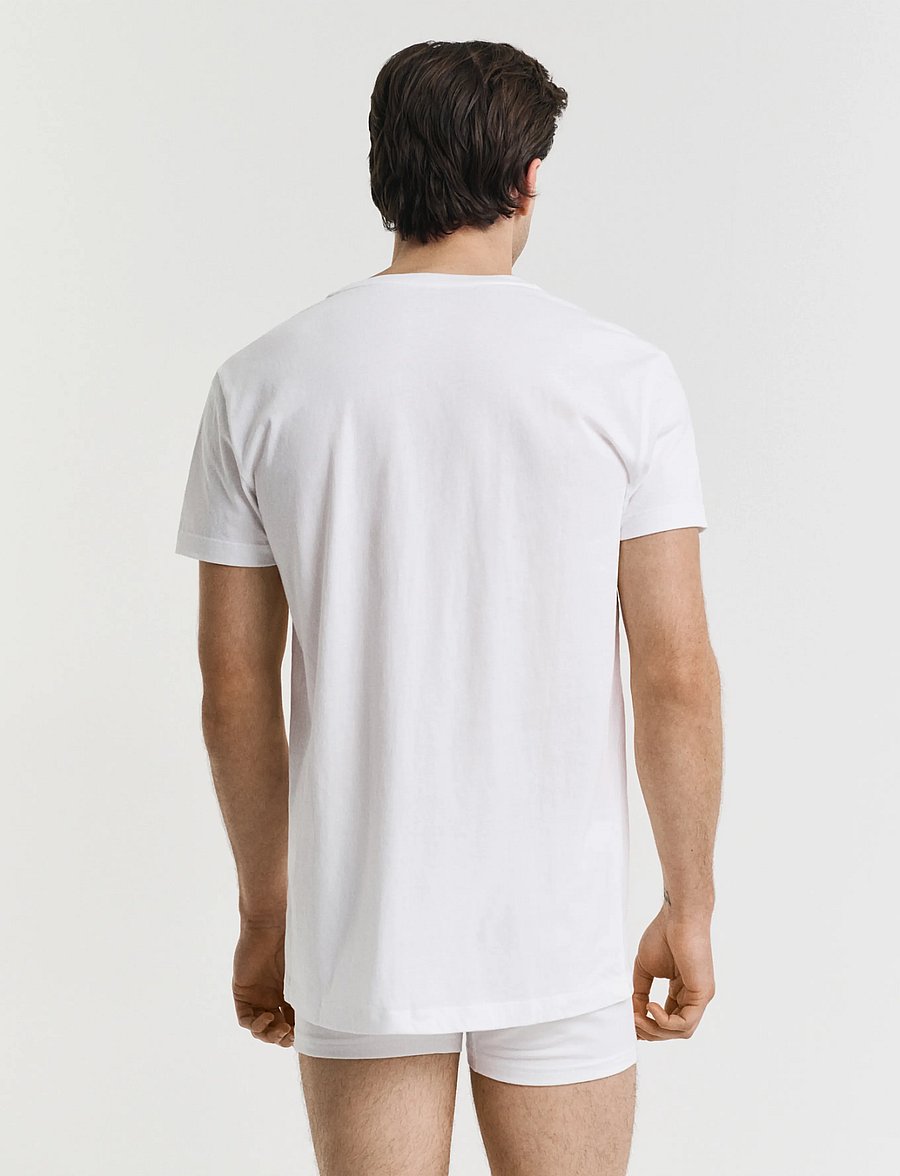 Gant - 2-Pack Crew Neck T-Shirts - multipack t-shirts - white - 3