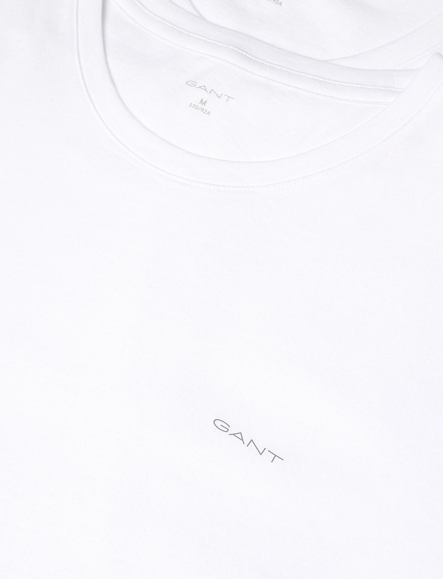 Gant - 2-Pack Crew Neck T-Shirts - multipack t-shirts - white - 5