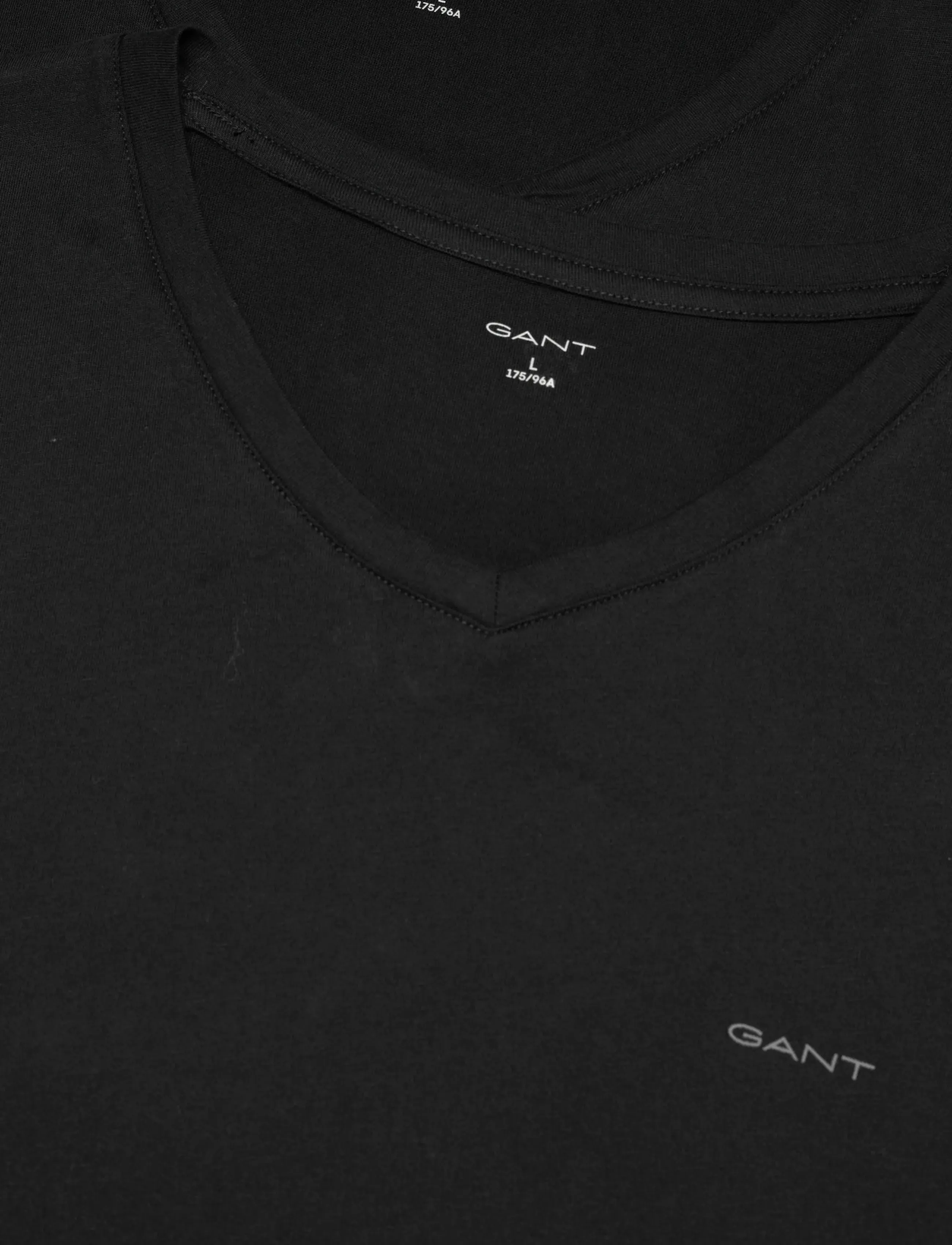 Gant - 2-Pack V-Neck T-Shirts - t-shirts med v-hals - black - 5