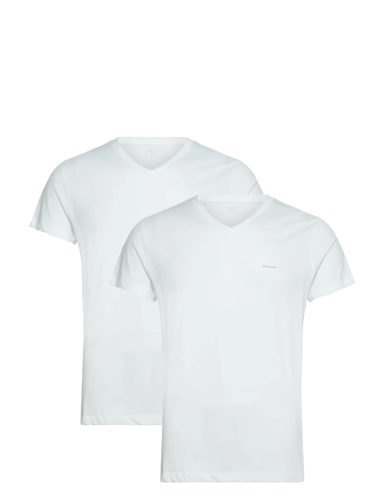 Gant 2-Pack V-Neck T-Shirts - GANT - WHITE / white