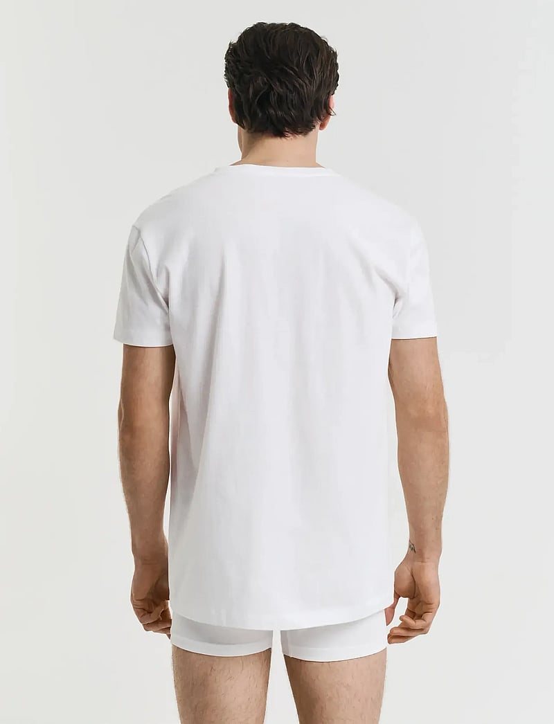 GANT - V-NECK T-SHIRT 2-PACK - v-kaelusega t-särgid - white - 3