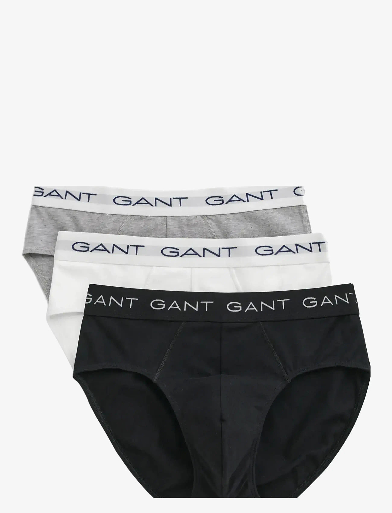 GANT - BRIEF 3-PACK - laveste priser - light grey melange - 0