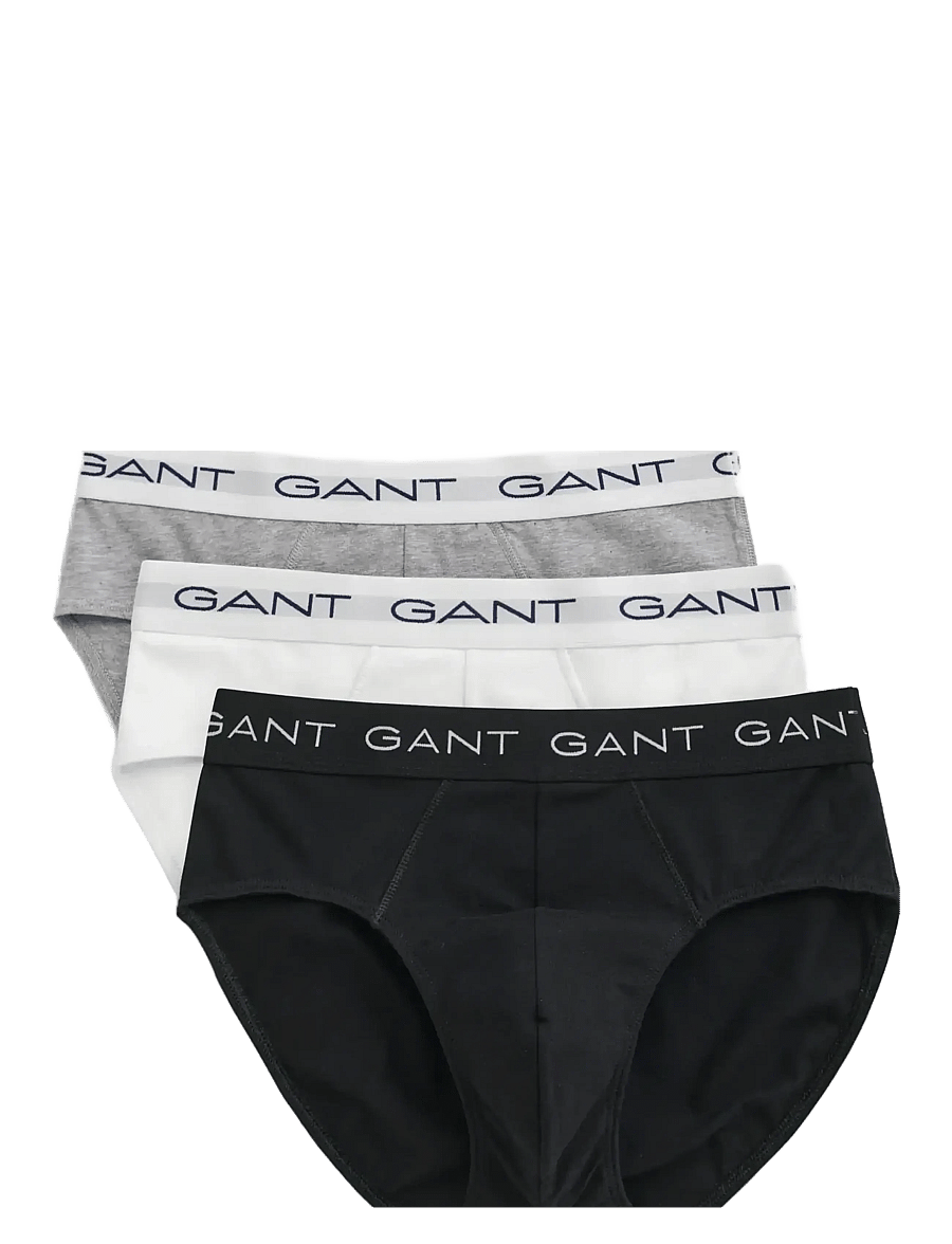 Gant - 3-Pack Briefs - multipack underpants - light grey melange - 1