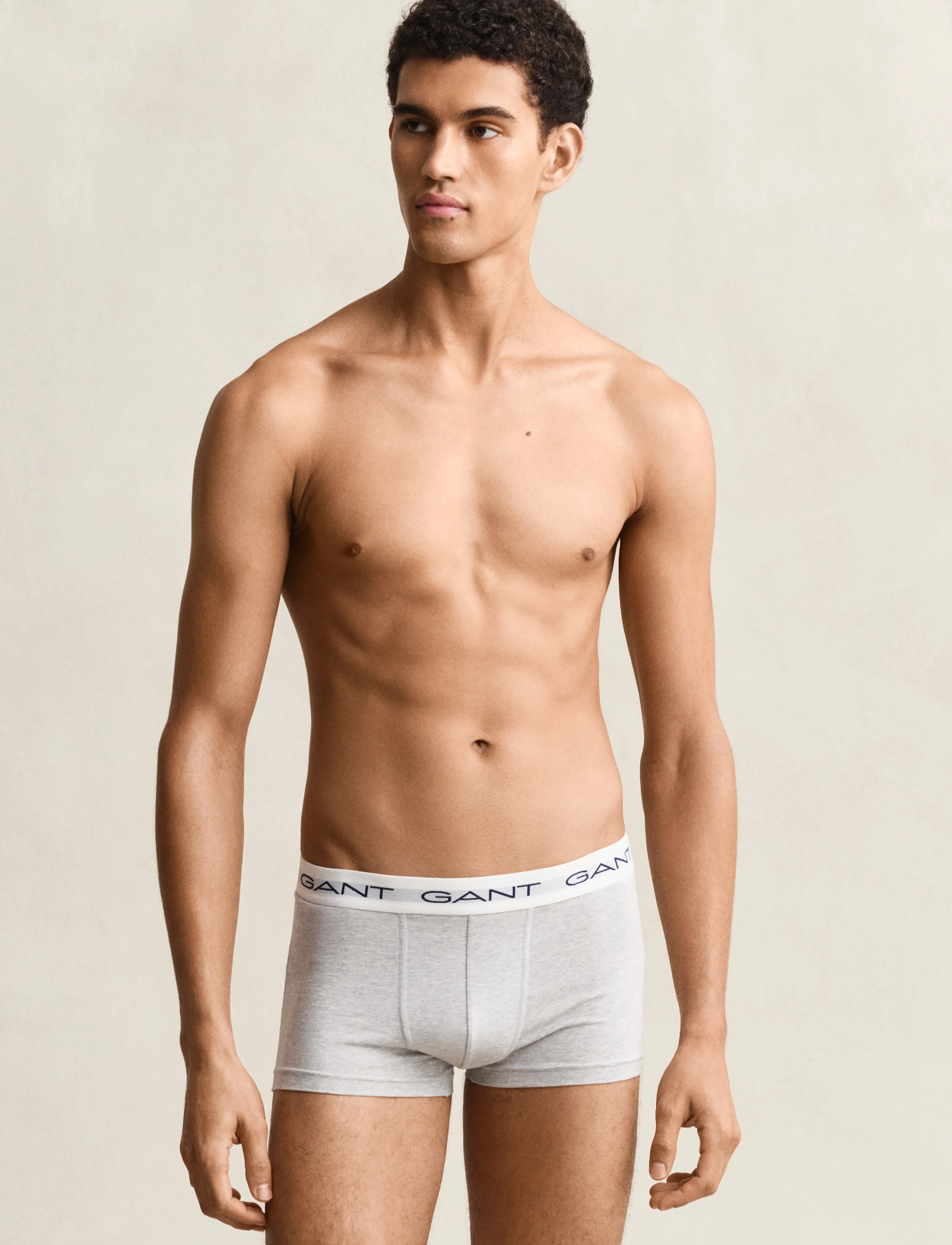 Gant 3-Pack Trunks, Mænd, 3-Pak Trunks, Grå, Str: XXL