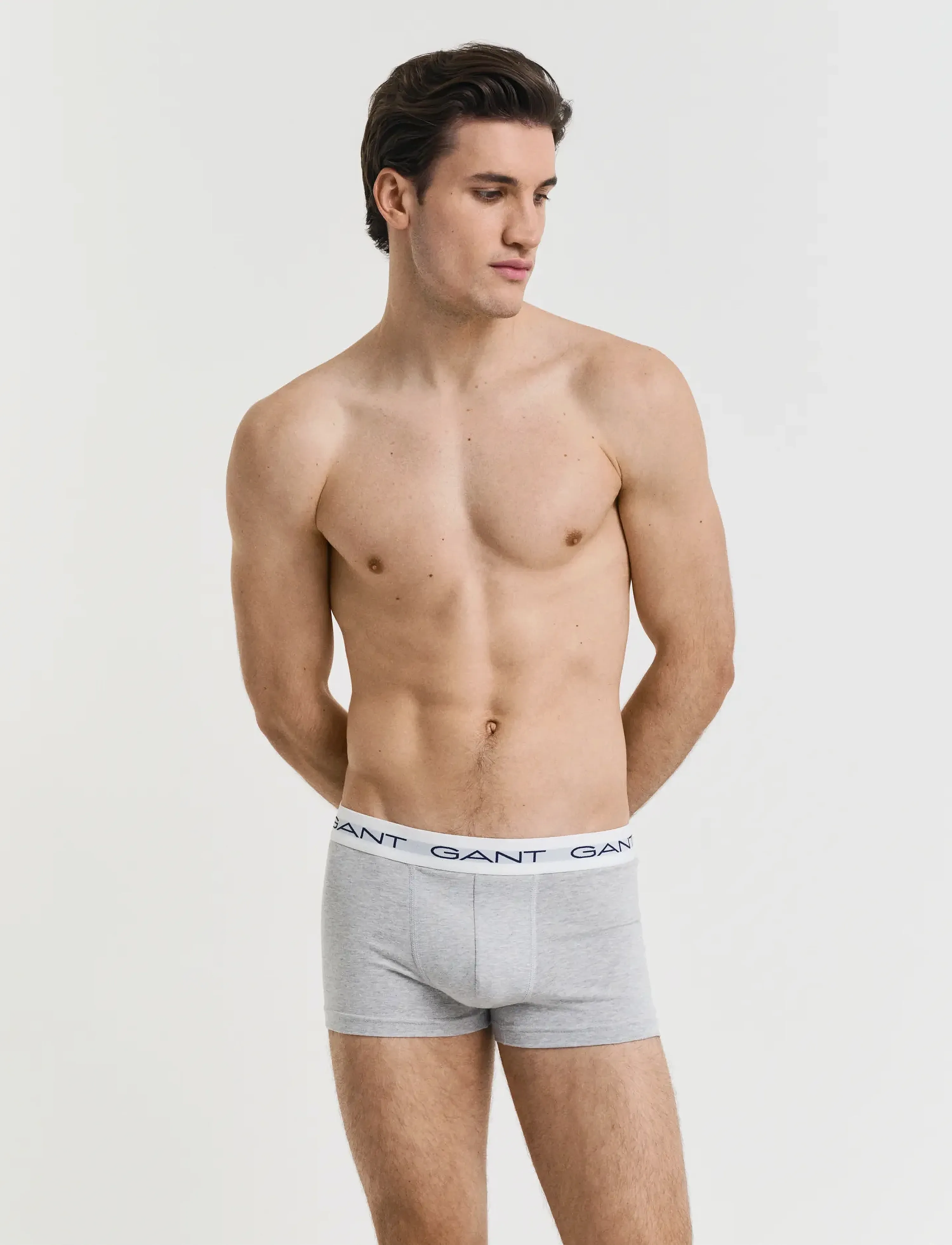 GANT TRUNK 3-PACK - Preppy - LIGHT GREY MELANGE / grey