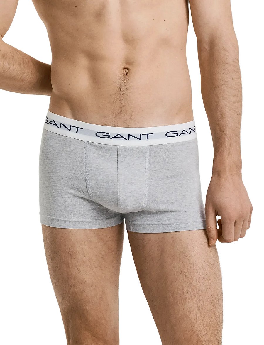 Gant - 3-Pack Trunks - multipakk aluspüksid - light grey melange - 3