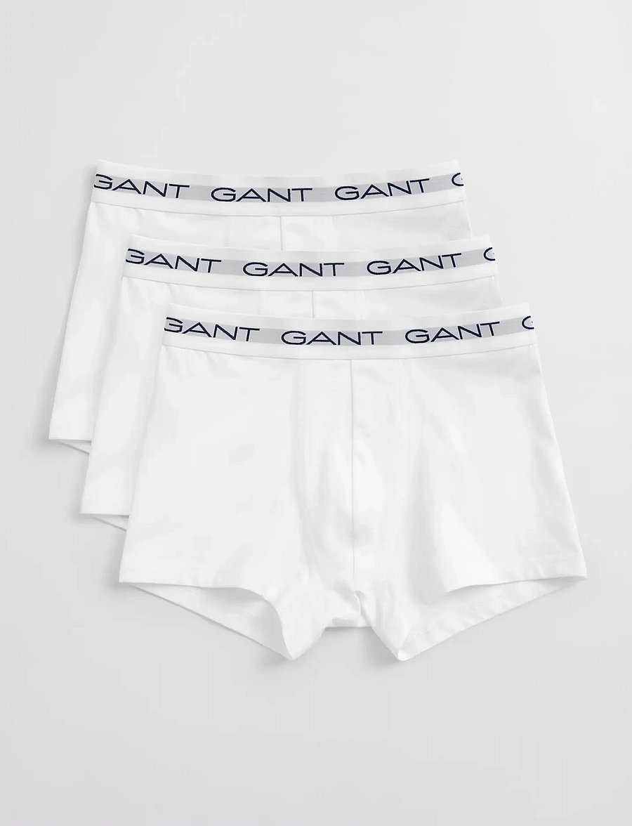 Gant - 3-Pack Trunks - unterhosen im multipack - white - 2