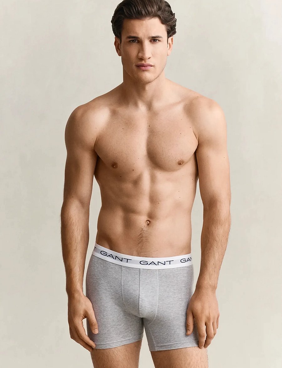 Gant - 3-Pack Boxer Briefs - multipakk aluspüksid - light grey melange - 0