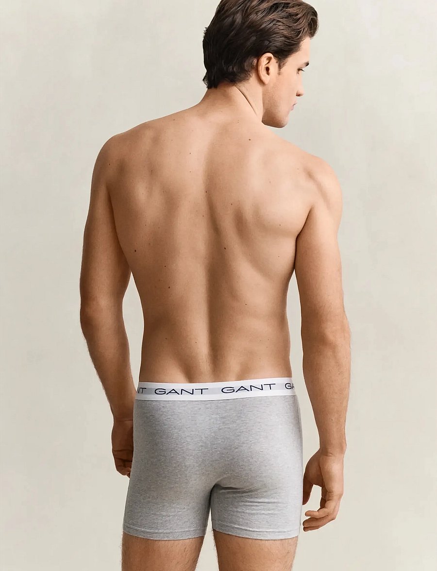 Gant - 3-Pack Boxer Briefs - multipakk aluspüksid - light grey melange - 4