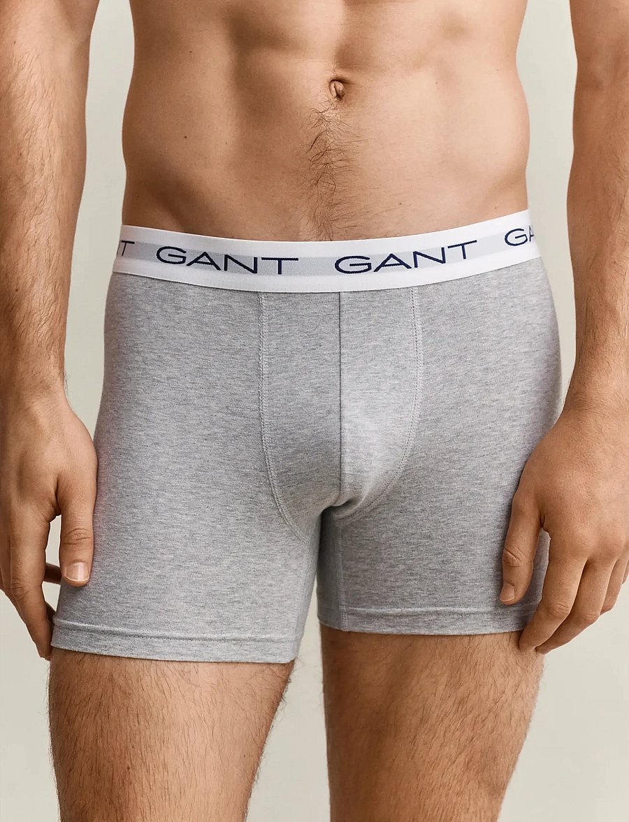 Gant - 3-Pack Boxer Briefs - multipakk aluspüksid - light grey melange - 5