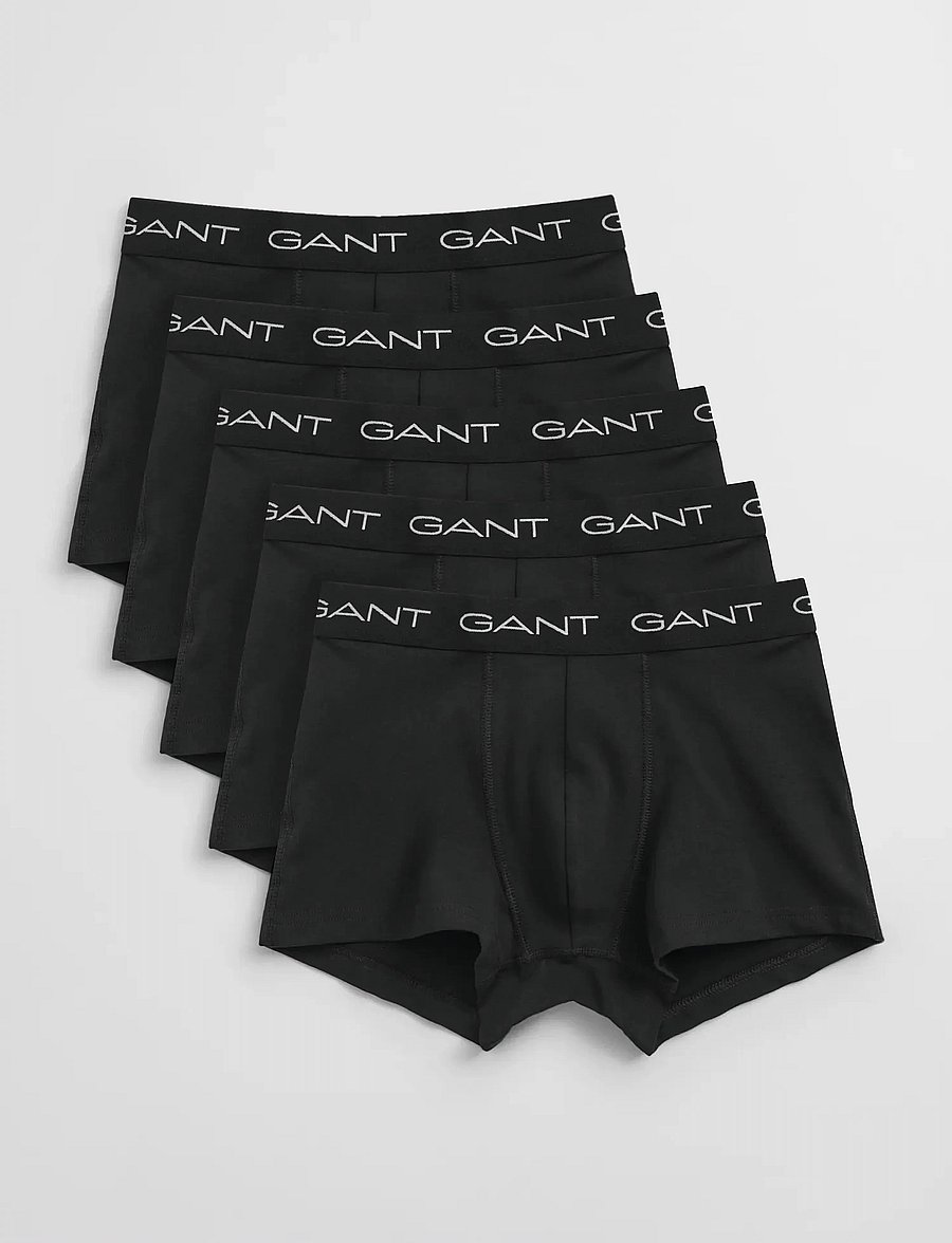 Gant - 5-Pack Trunks - multipack underbukser - black - 2