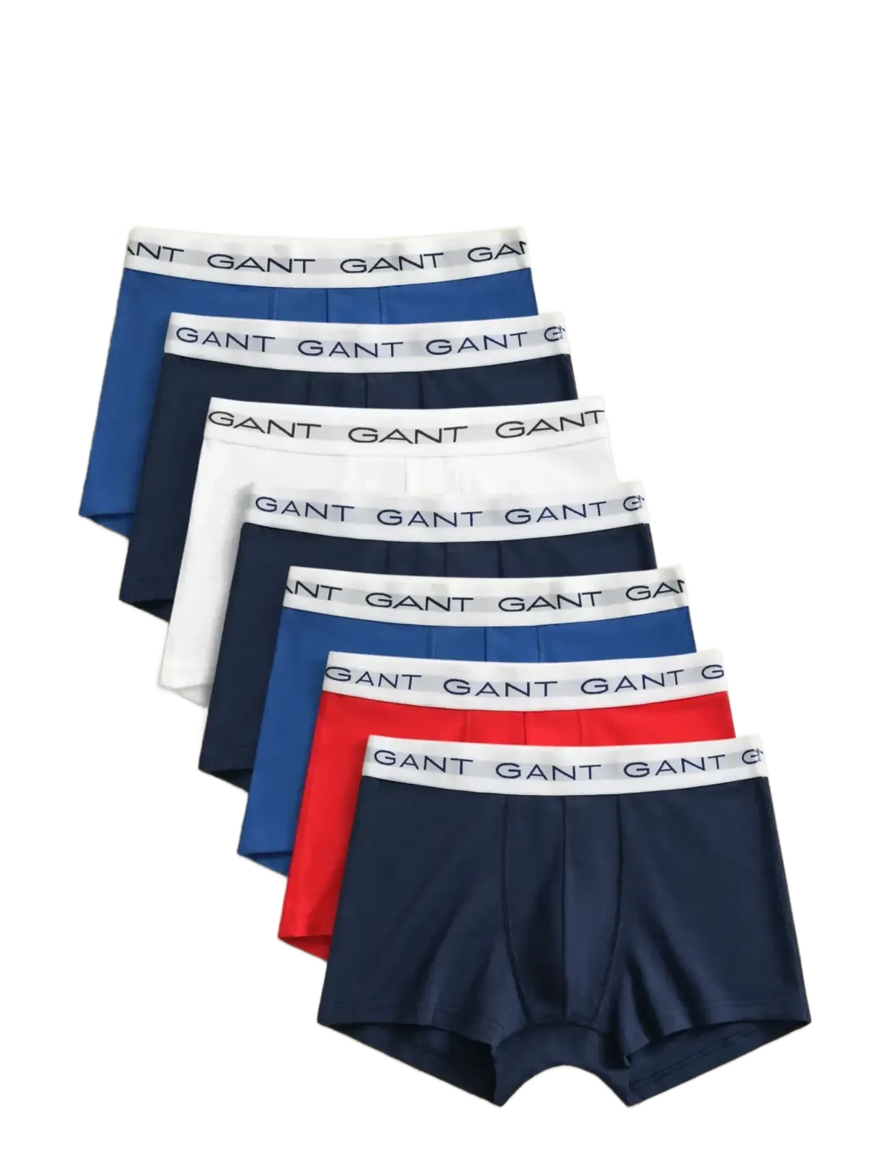 Gant 7-Pack Trunks, Mænd, 7-Pak Trunks, Navy, Str: XL