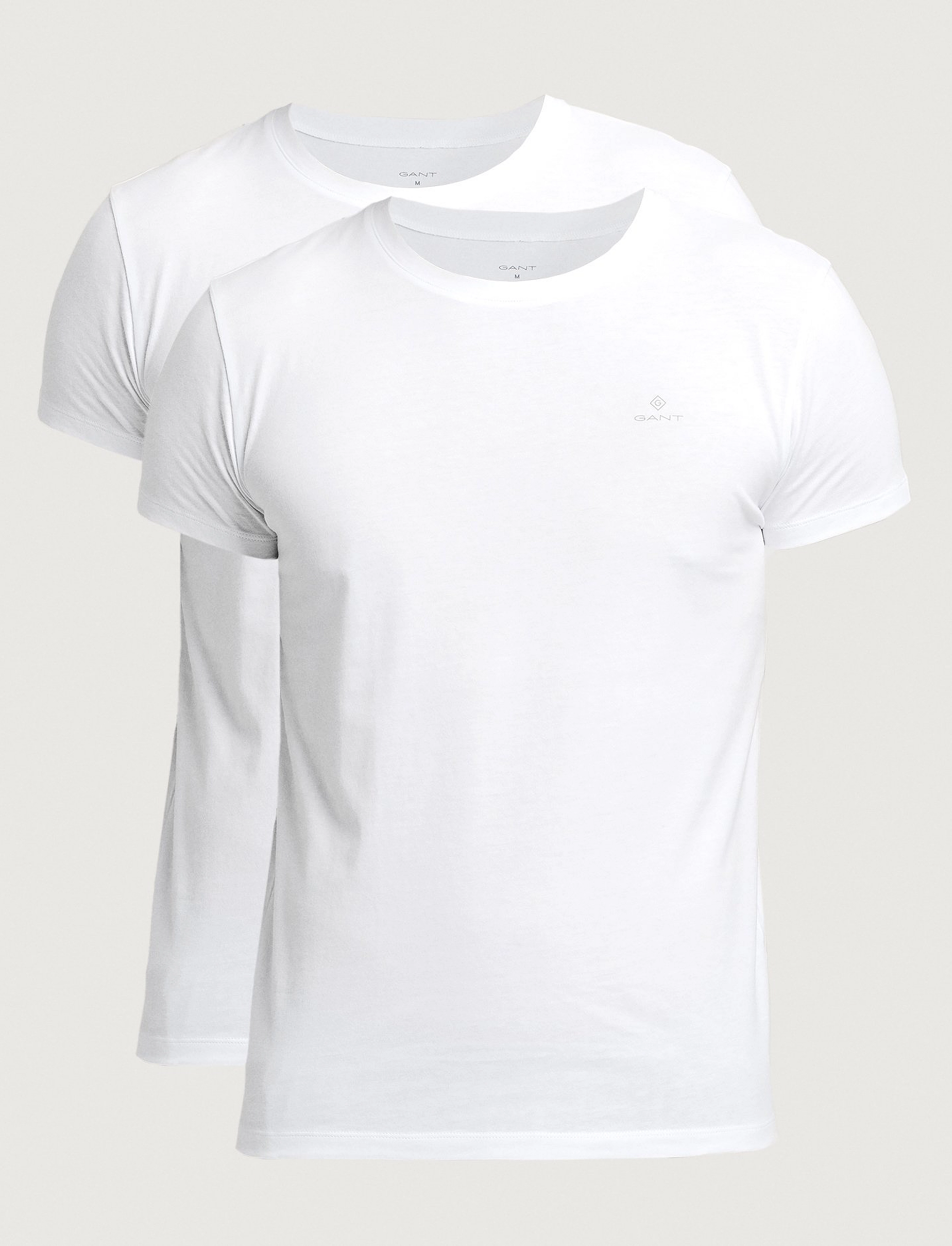 GANT - C-NECK T-SHIRT 2-PACK - white - 3