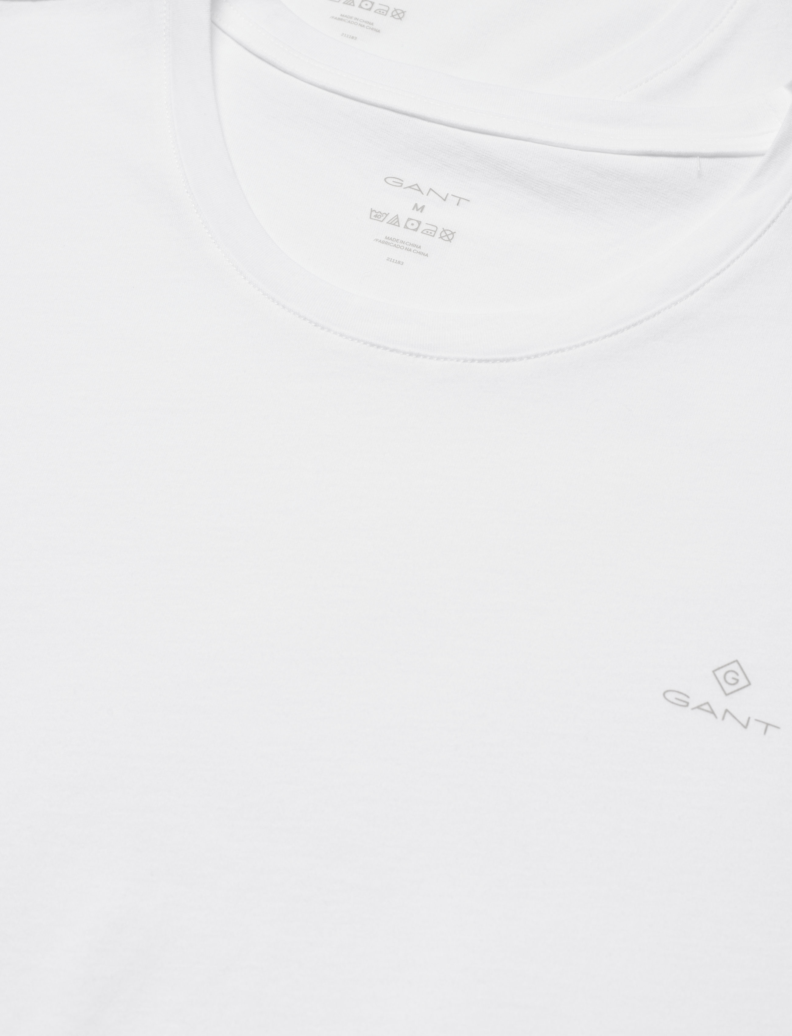GANT - C-NECK T-SHIRT 2-PACK - white - 2