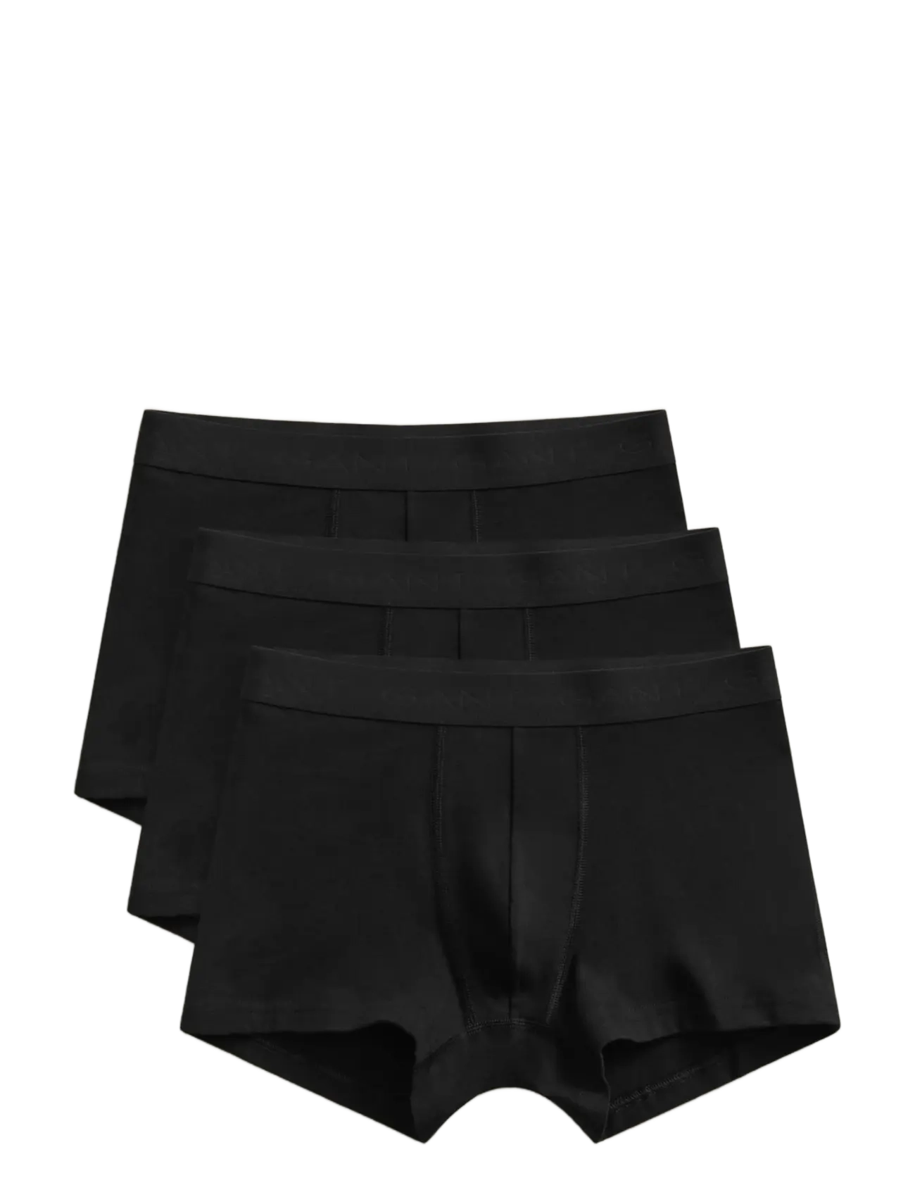 Gant 3-Pack Trunks, Mænd, 3-Pak Boxershorts, Sort, Str: S