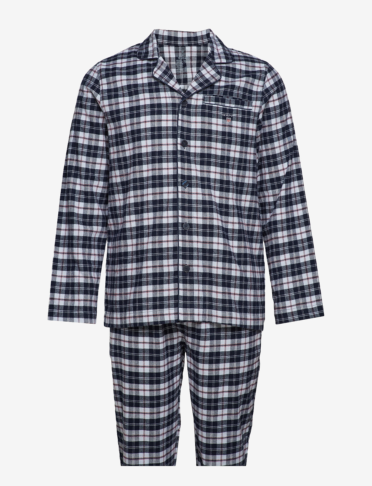 GANT - PAJAMA SET SHIRT FLANNEL GIFT BOX - marine - 0