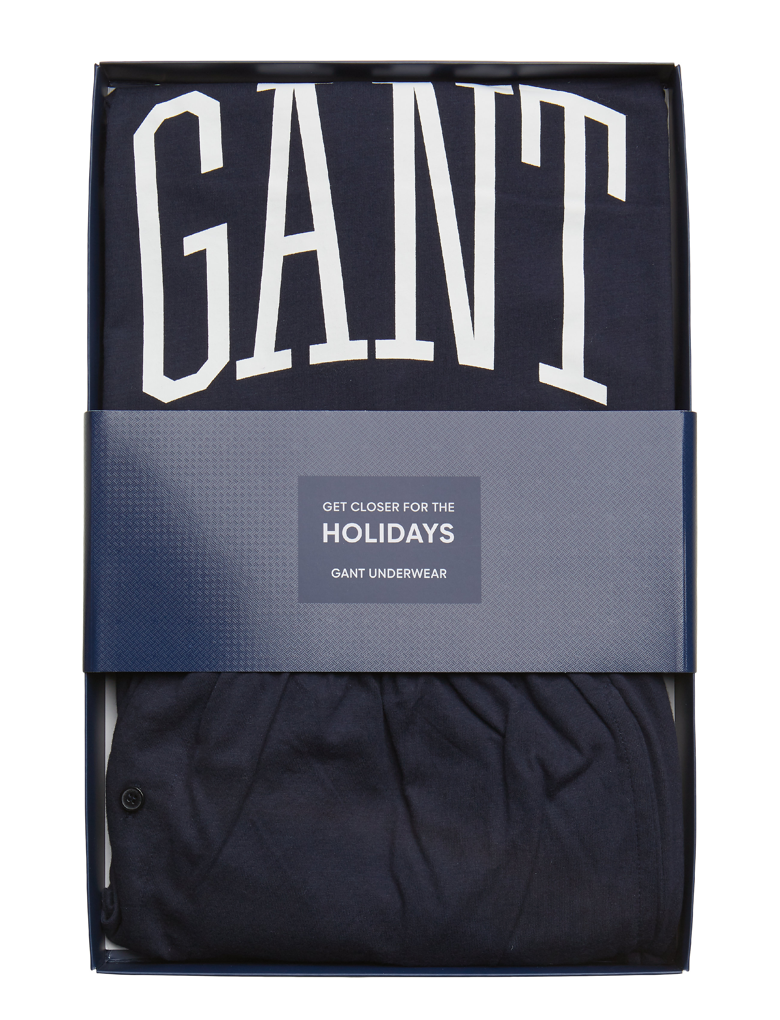 GANT - PJ SET JERSEY HOLIDAY T GIFT BOX - marine - 4