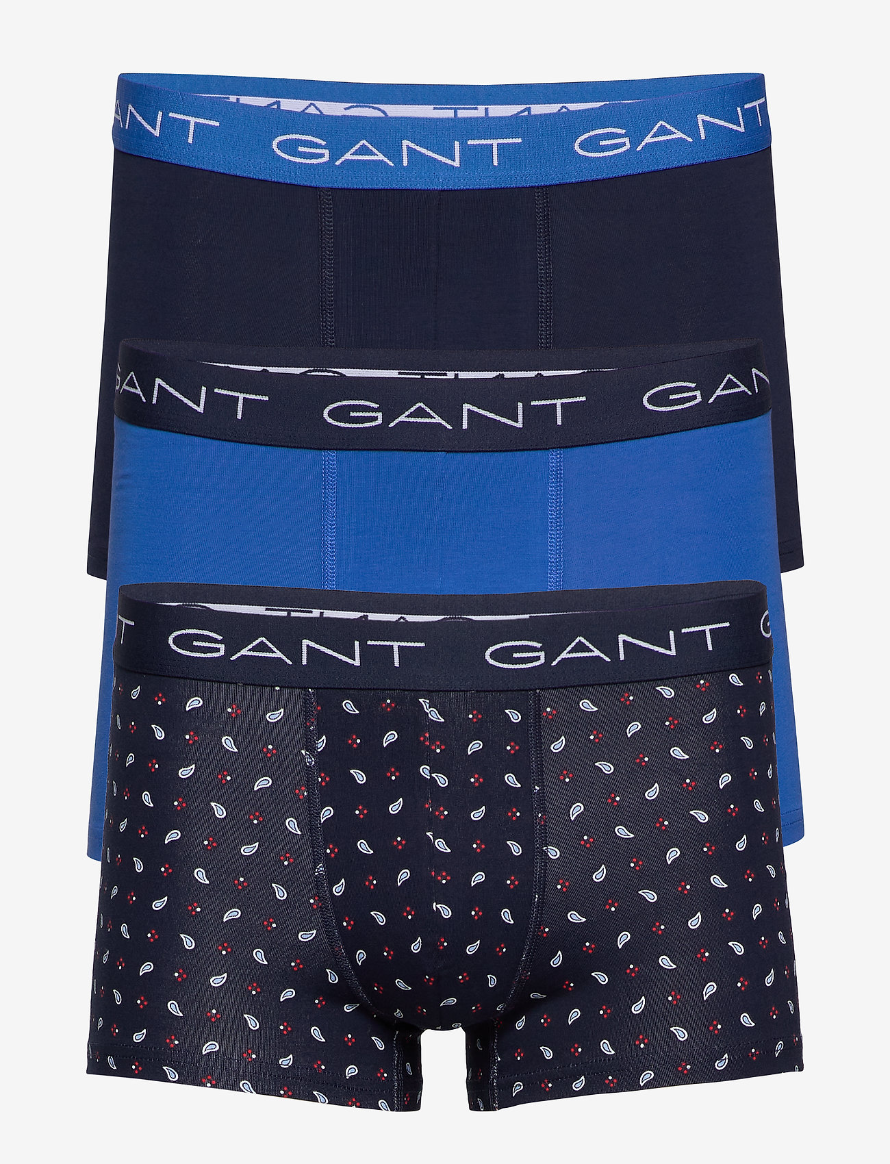 GANT - 3-PACK TRUNK PEONY PAISLEY PRINT - marine - 0