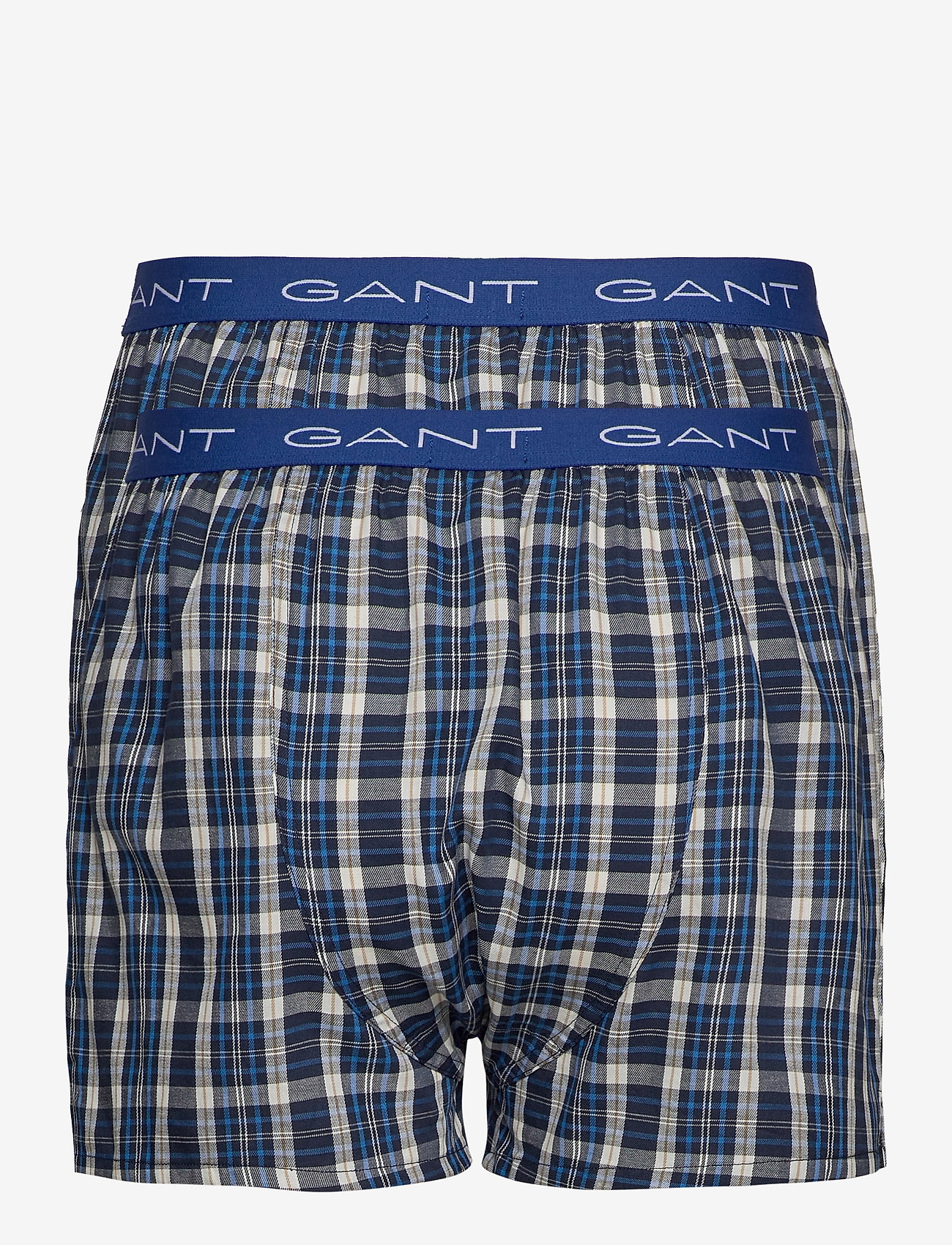GANT - 2-P BOXER SHORTS TARTAN/BLUE CHECK - marine - 1