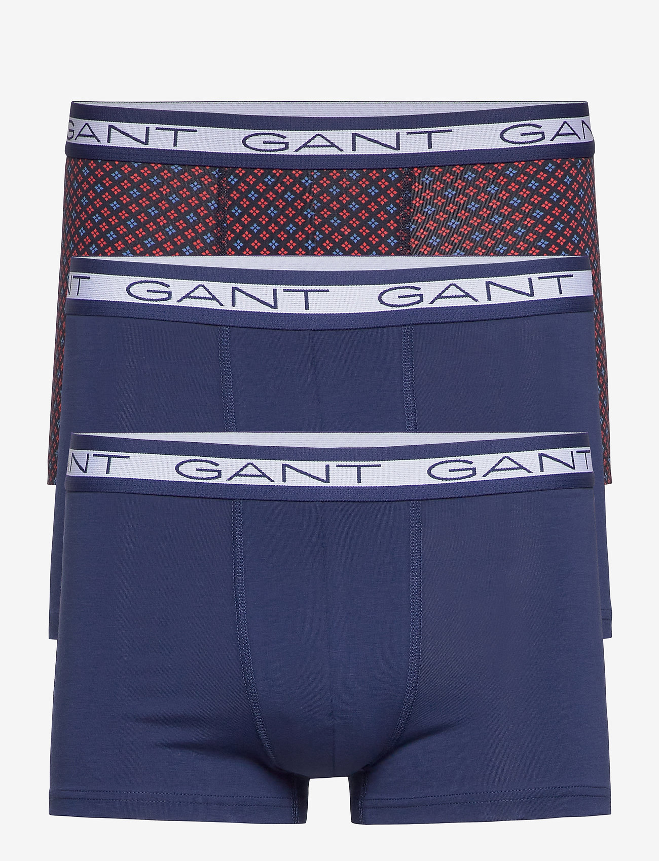 GANT - 3-PACK BASIC TRUNK MINI STAR - persian blue - 0
