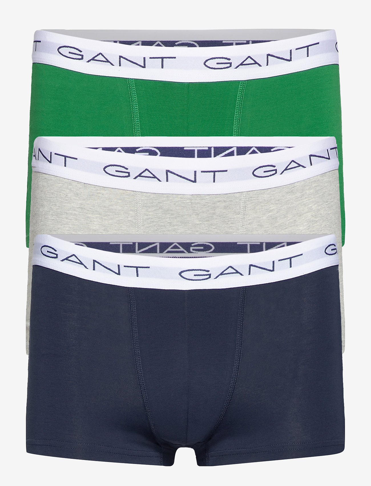 GANT - 3-PACK TRUNK SEASONAL SOLIDS - kelly green - 0