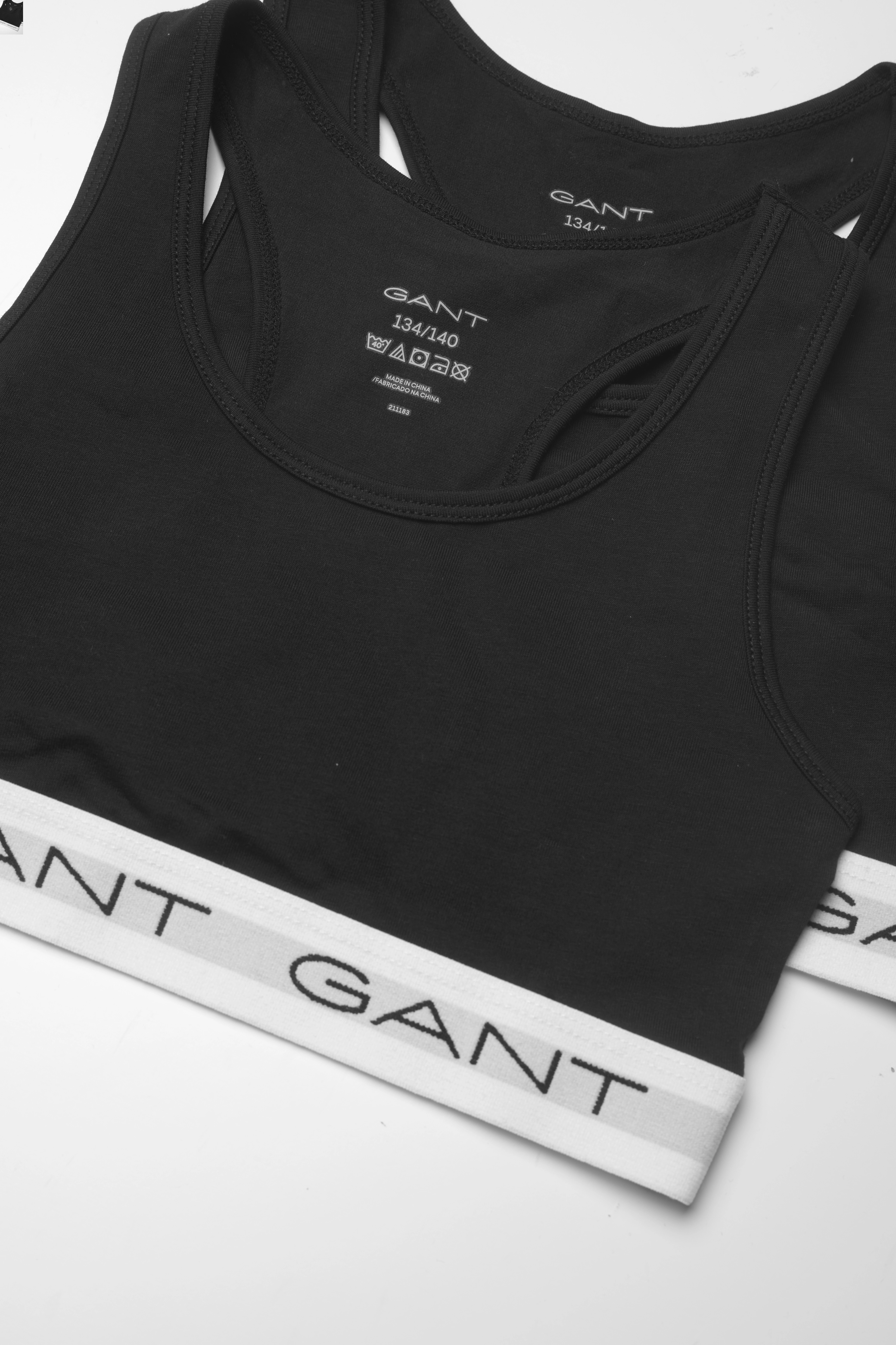 GANT - TOP 2-PACK - black - 2