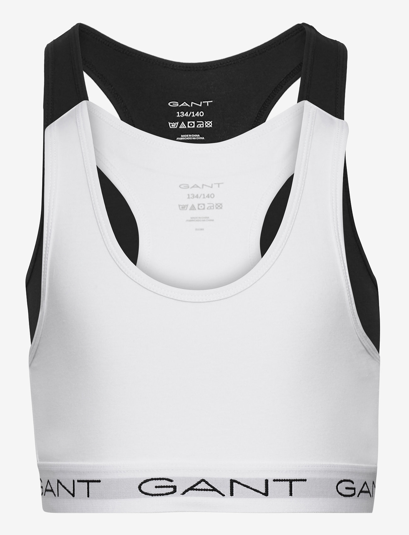 GANT - TOP 2-PACK - black / white - 0