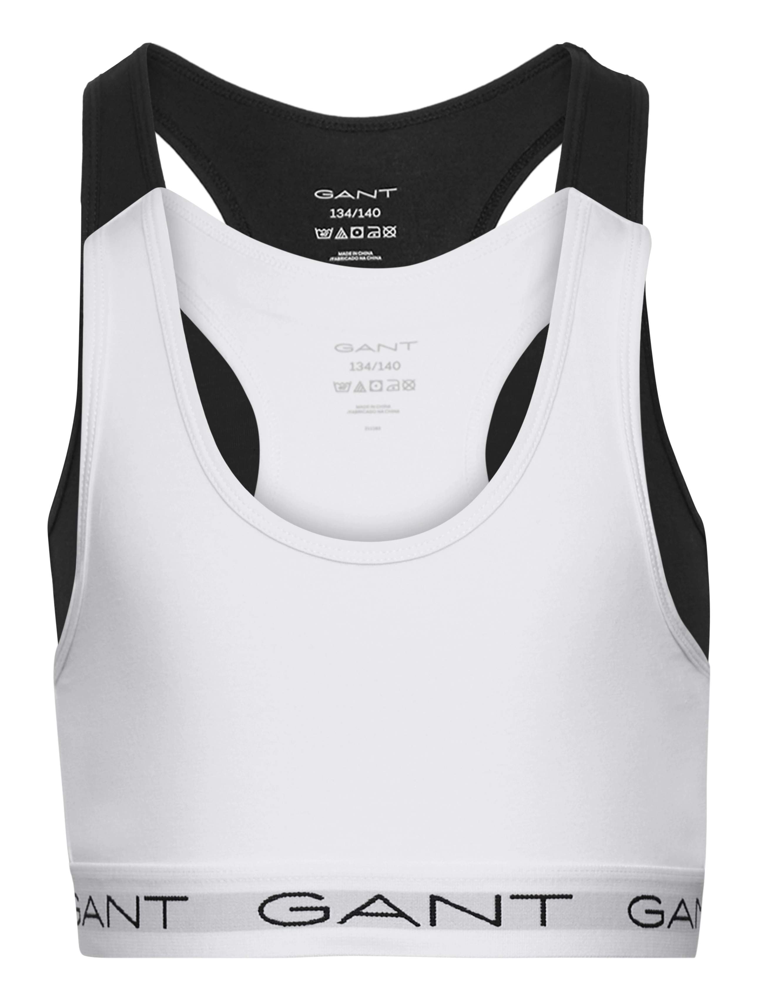 GANT - TOP 2-PACK - black / white - 0