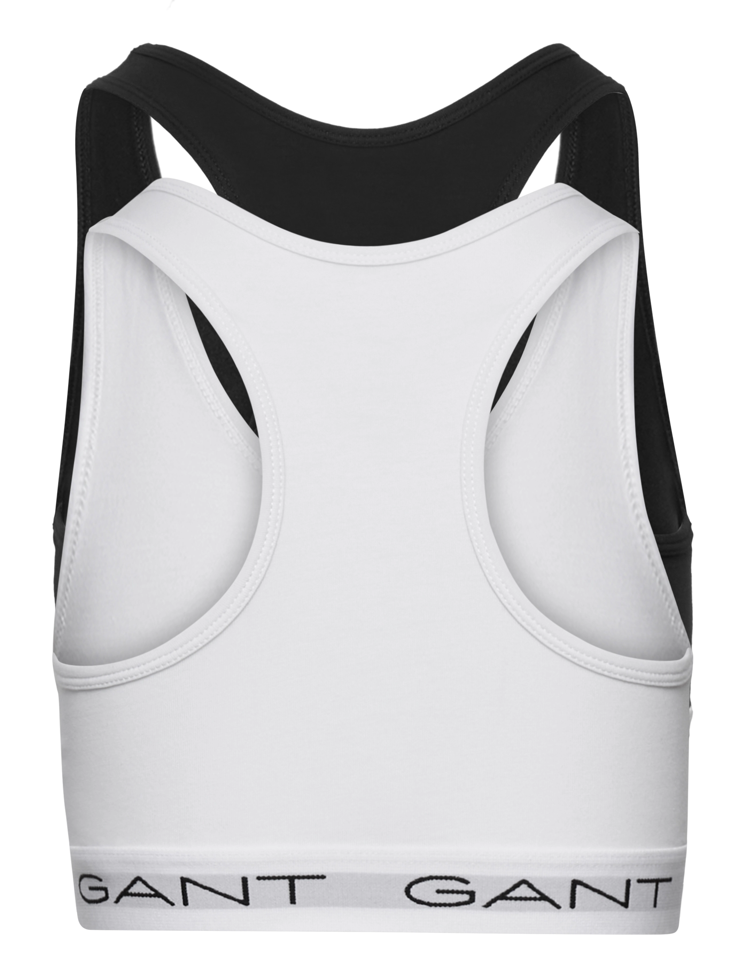 GANT - TOP 2-PACK - black / white - 2