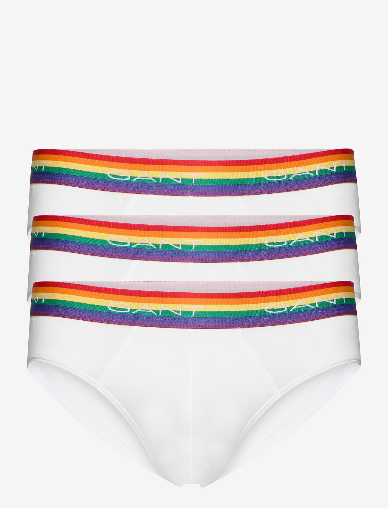 GANT - PRIDE. HIP BRIEF 3-PACK - eggshell - 0