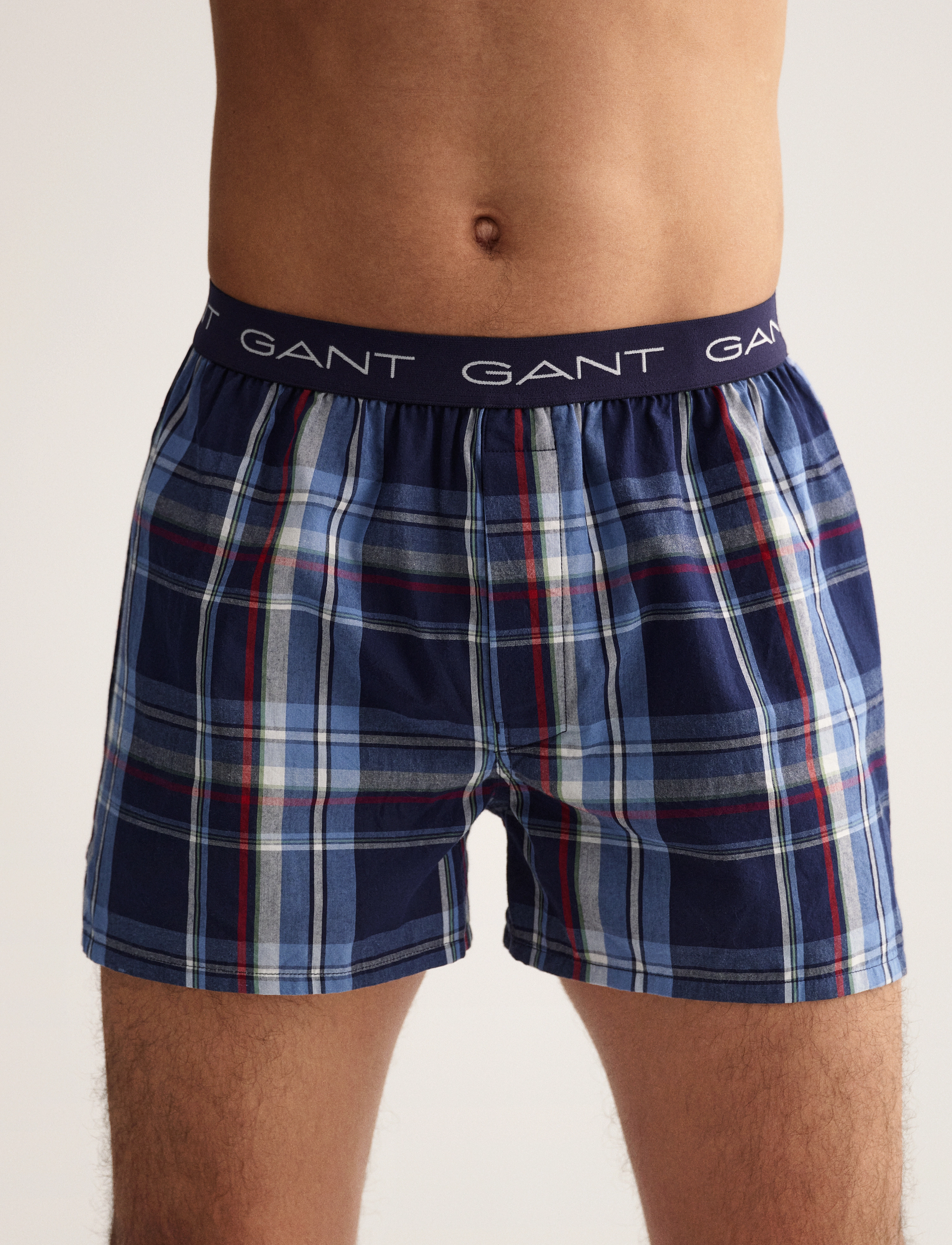 GANT - WOVEN BOXER SHORTS LOGO EL 2-PACK - waterfall blue - 2