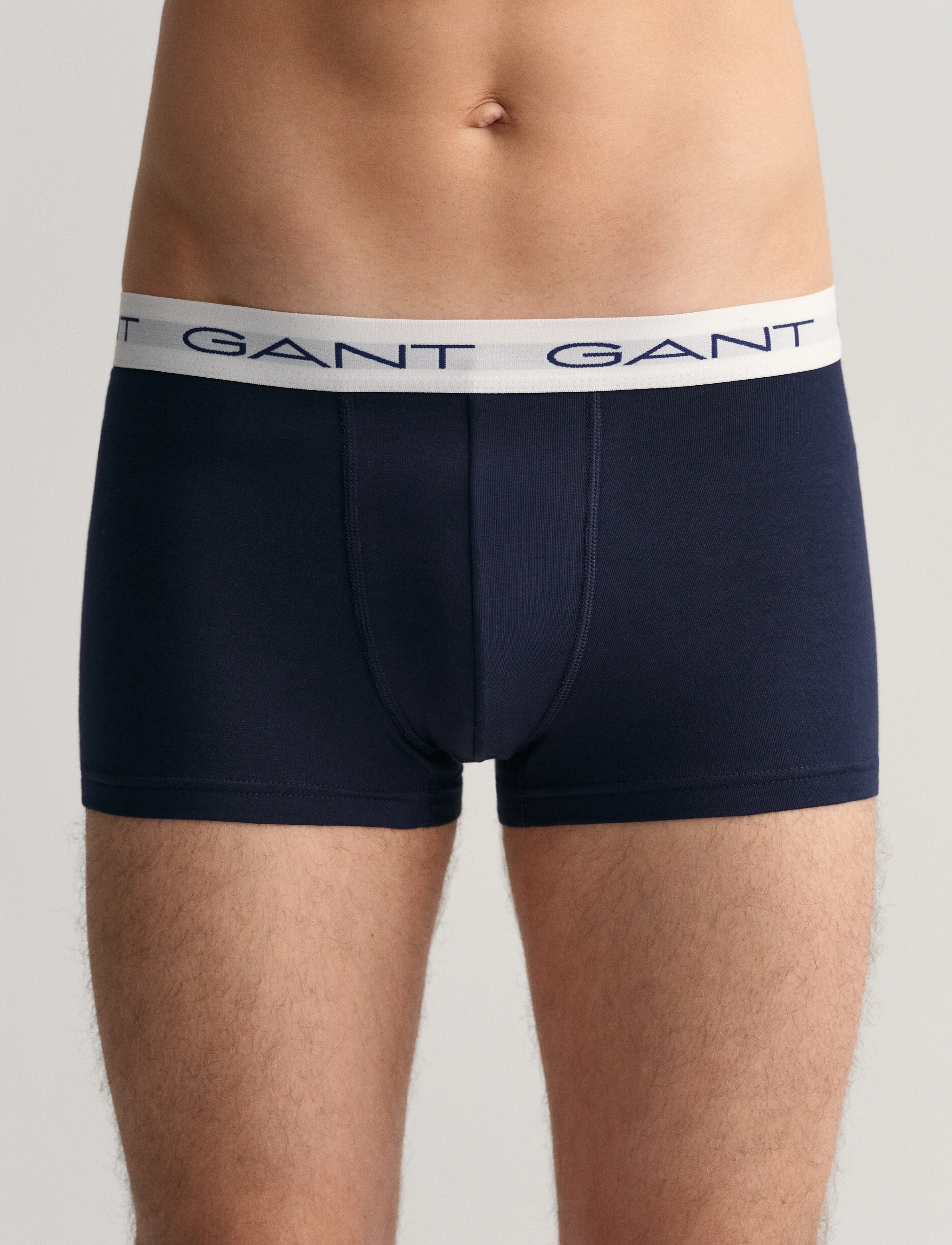 GANT - BLOCK STRIPE TRUNK 3-PACK - light grey melange - 3
