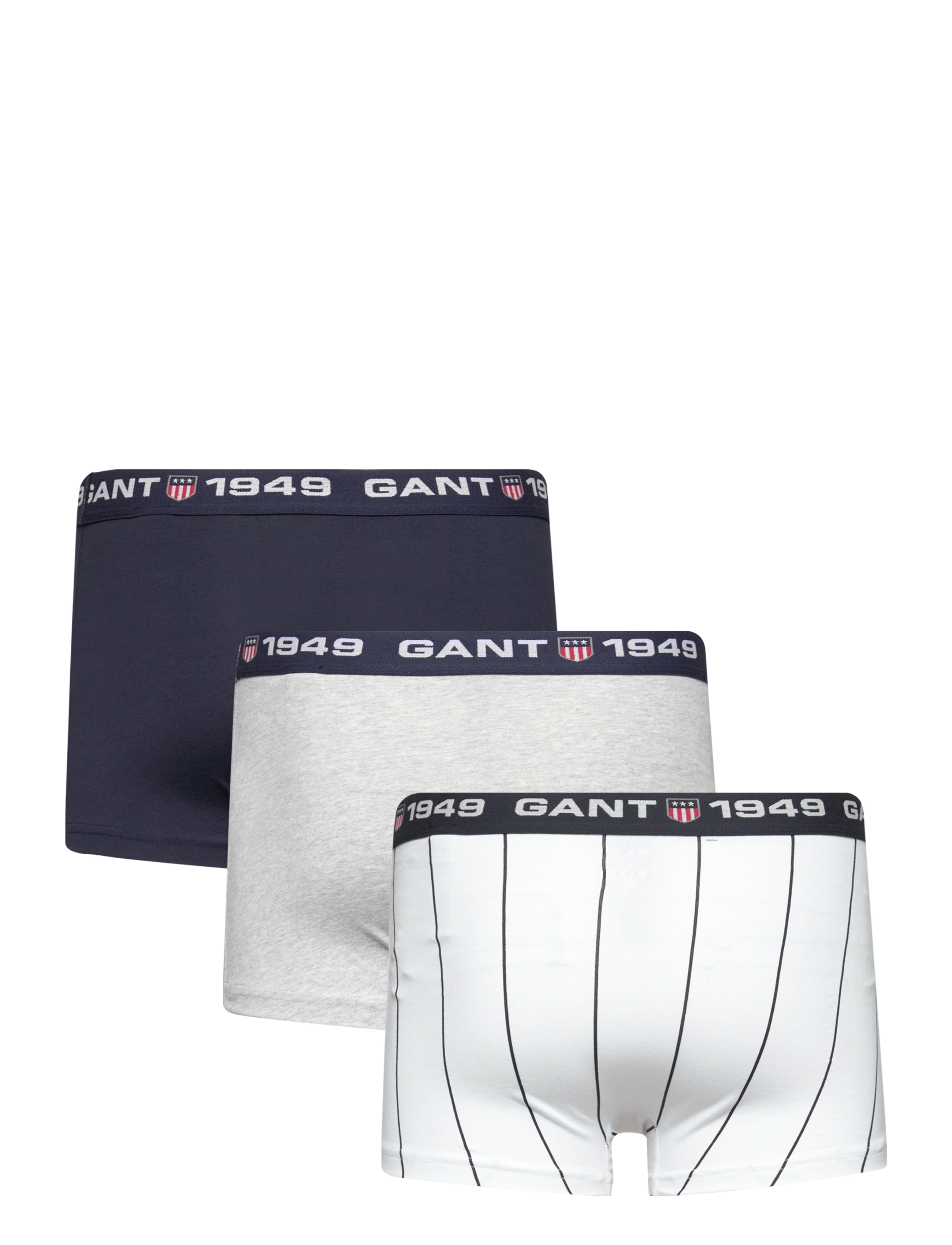 GANT - WIDE STRIPE TRUNK 3-PACK - white - 1