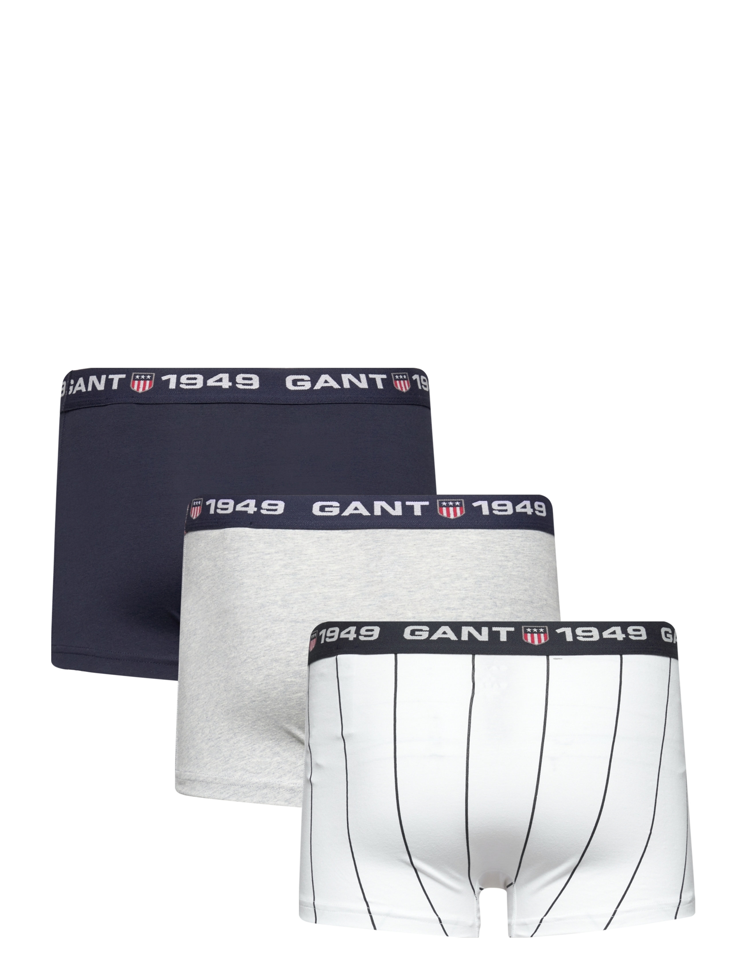 GANT - WIDE STRIPE TRUNK 3-PACK - white - 2