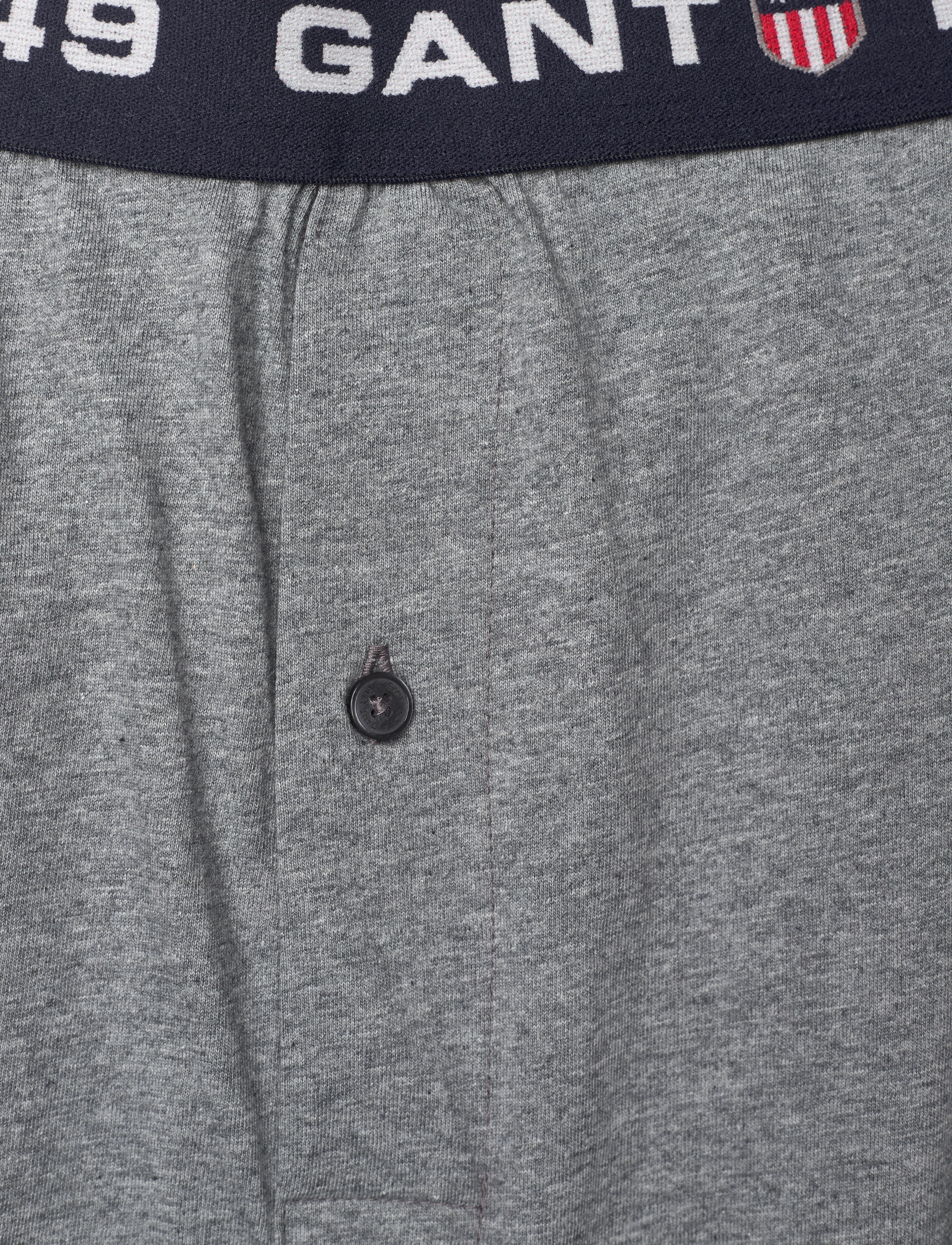 GANT - GANT RETRO SHIELD PAJAMA SHORTS - dark grey melange - 3