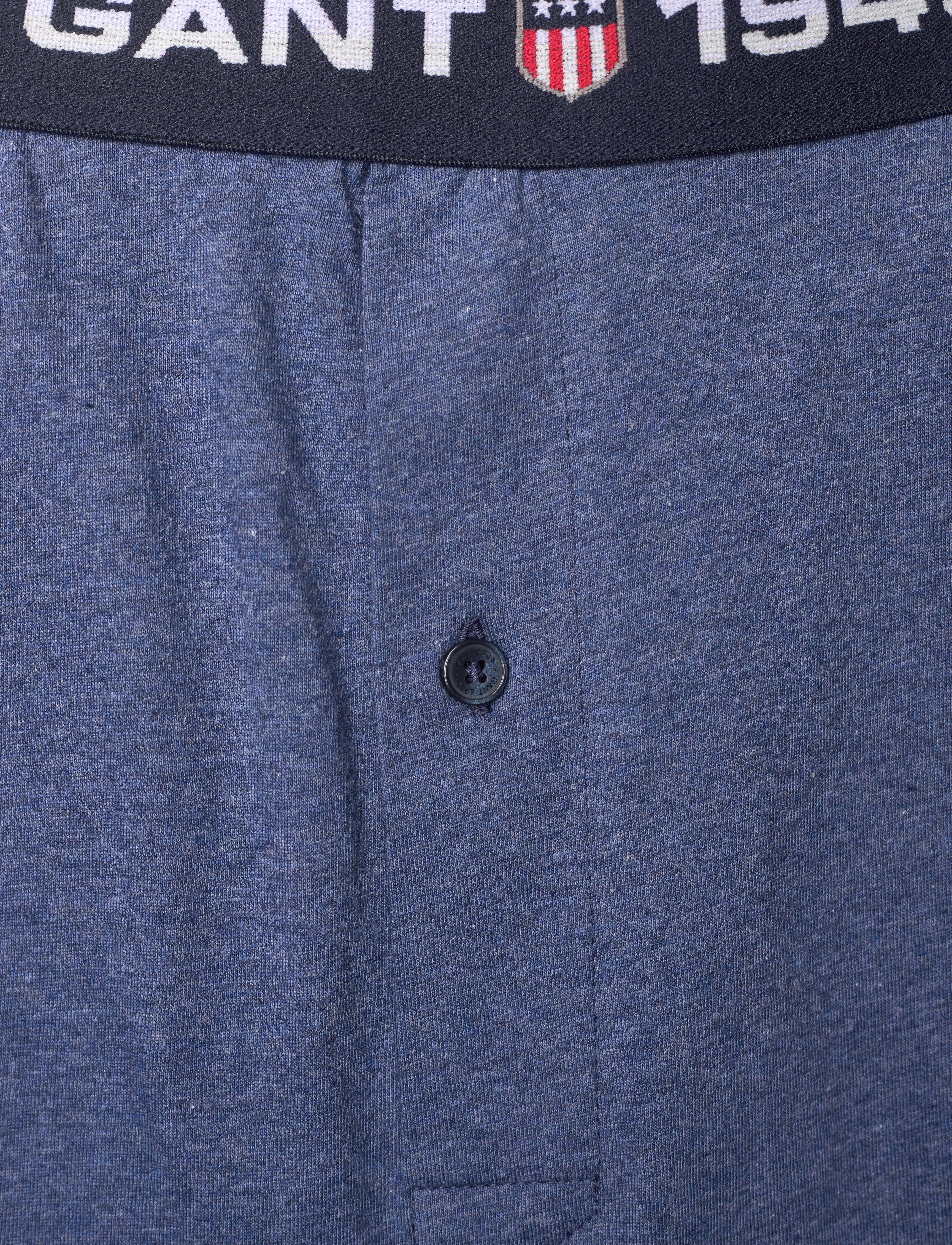 GANT - GANT RETRO SHIELD PAJAMA SHORTS - marine melange - 3