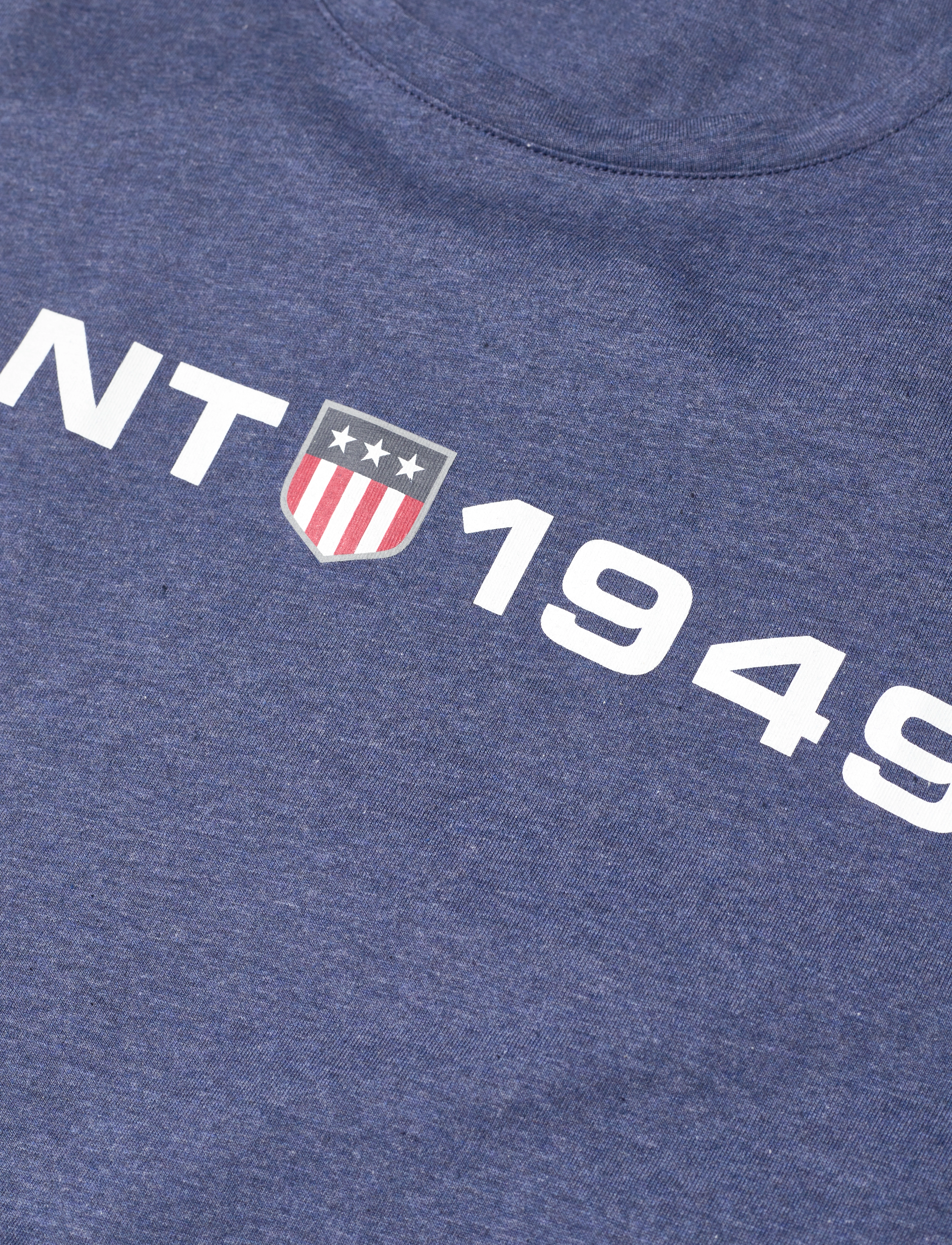 GANT - GANT RETRO SHIELD C-NECK T-SHIRT - marine melange - 2