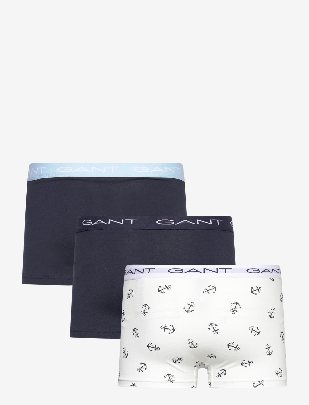 GANT - ANCHOR PRINT TRUNK 3-PACK - white - 1