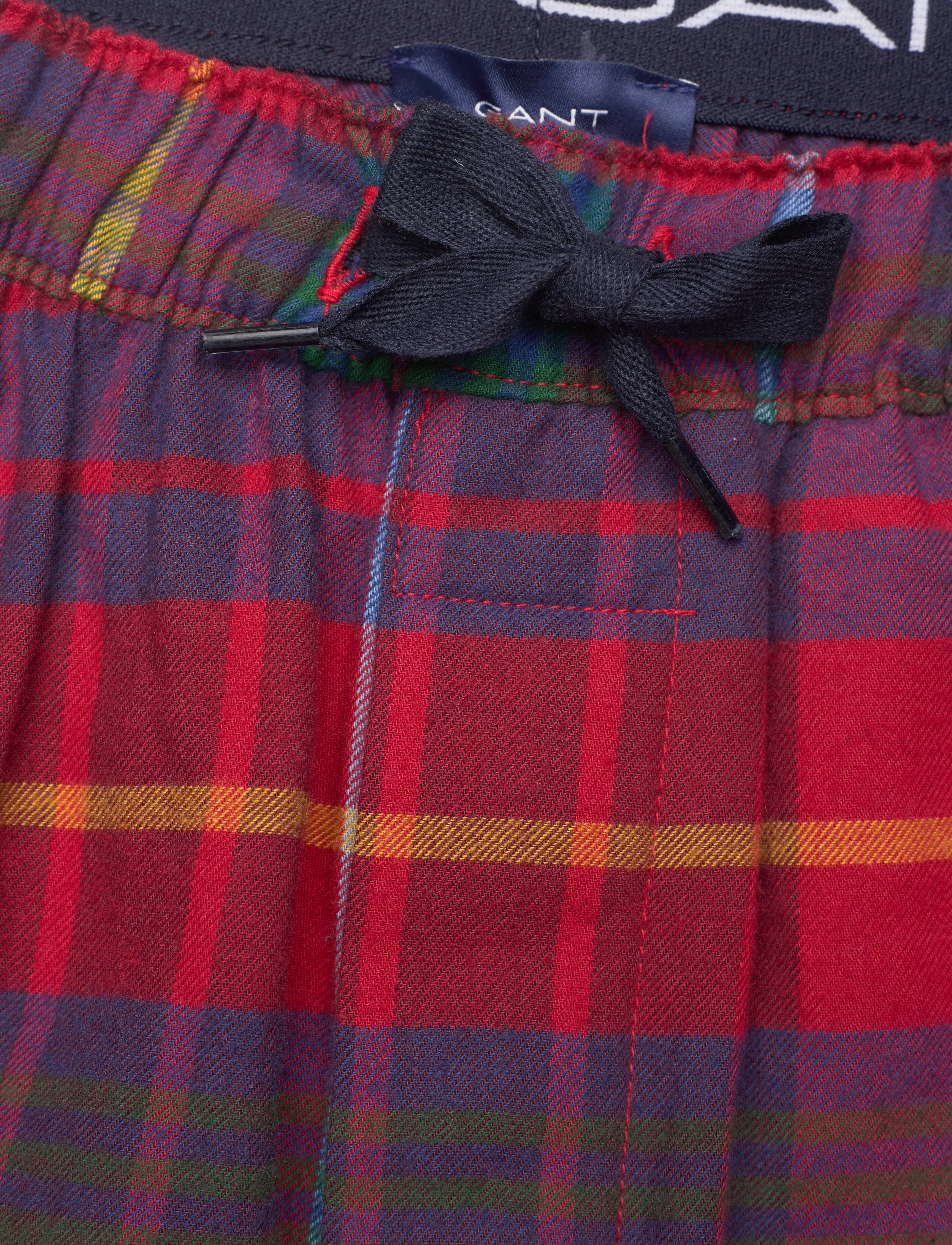 GANT - FLANNEL PAJAMA PANTS - ruby red - 3