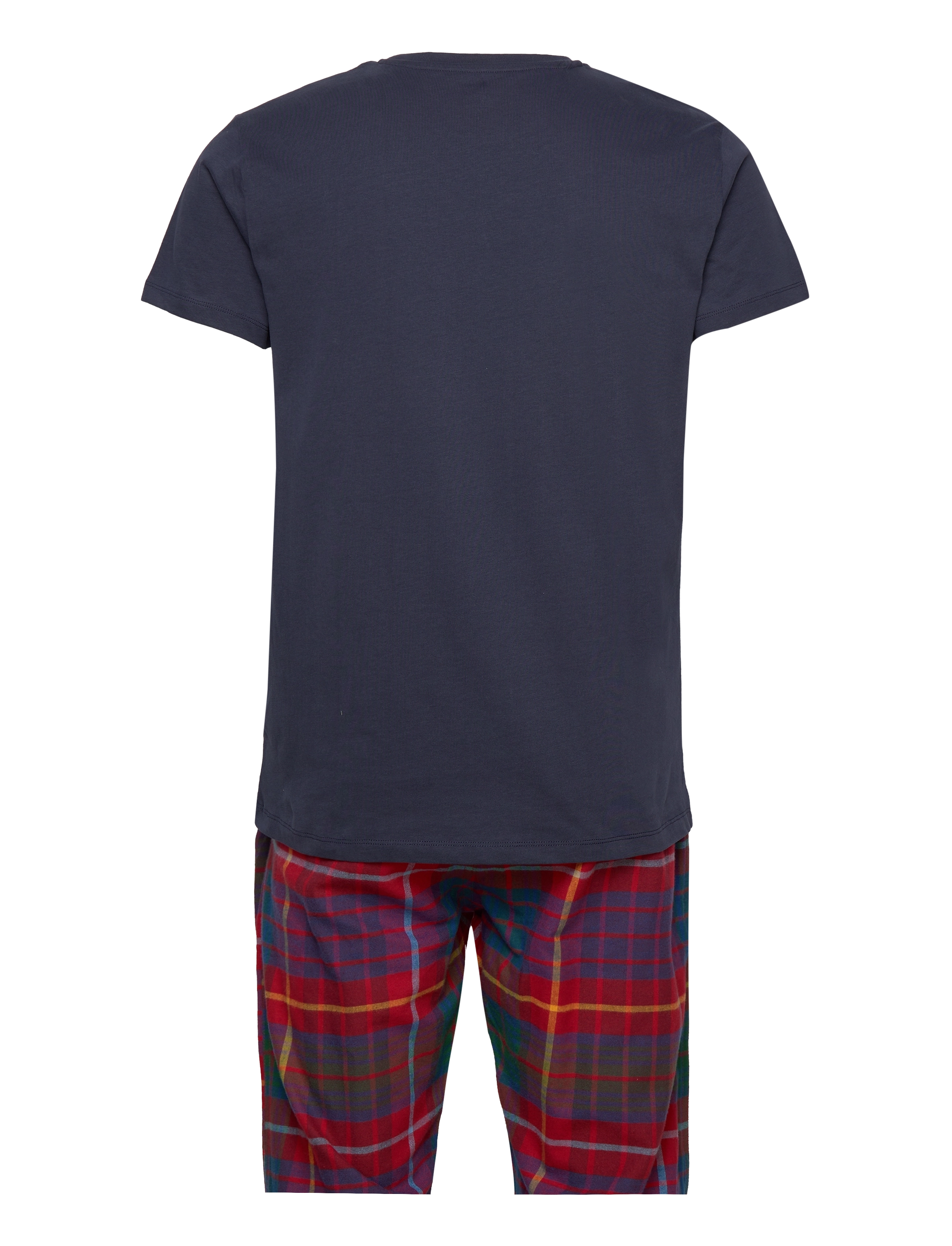 GANT - FLANNEL PJ SET PANTS AND T GB - ruby red - 1