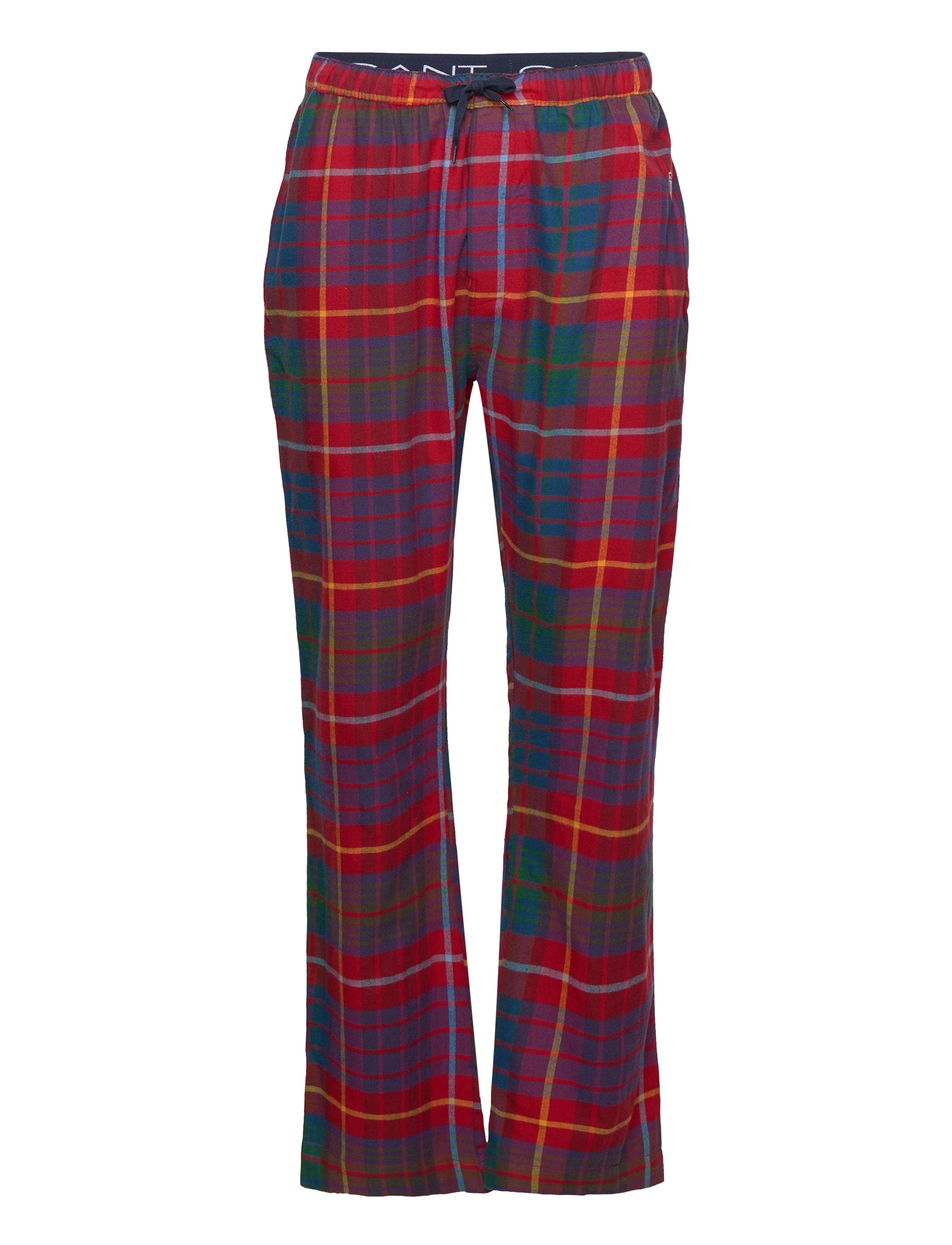 GANT - FLANNEL PJ SET PANTS AND T GB - ruby red - 2