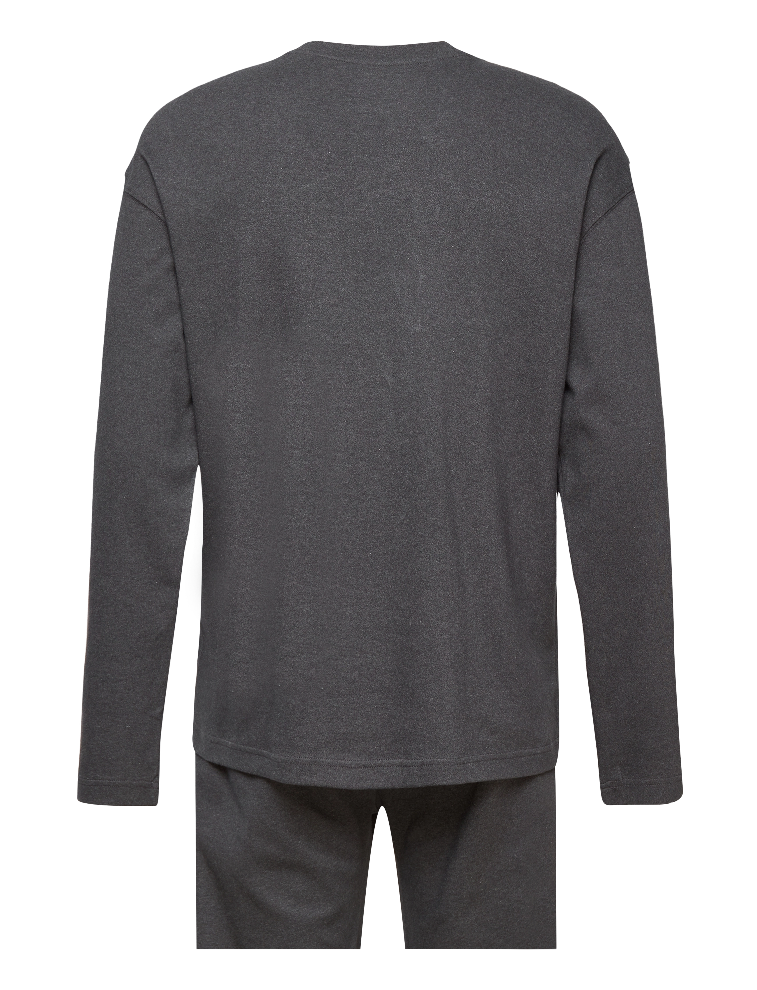 GANT - PREMIUM INTERLOCK LOUNGEWEAR SET - charcoal melange - 1
