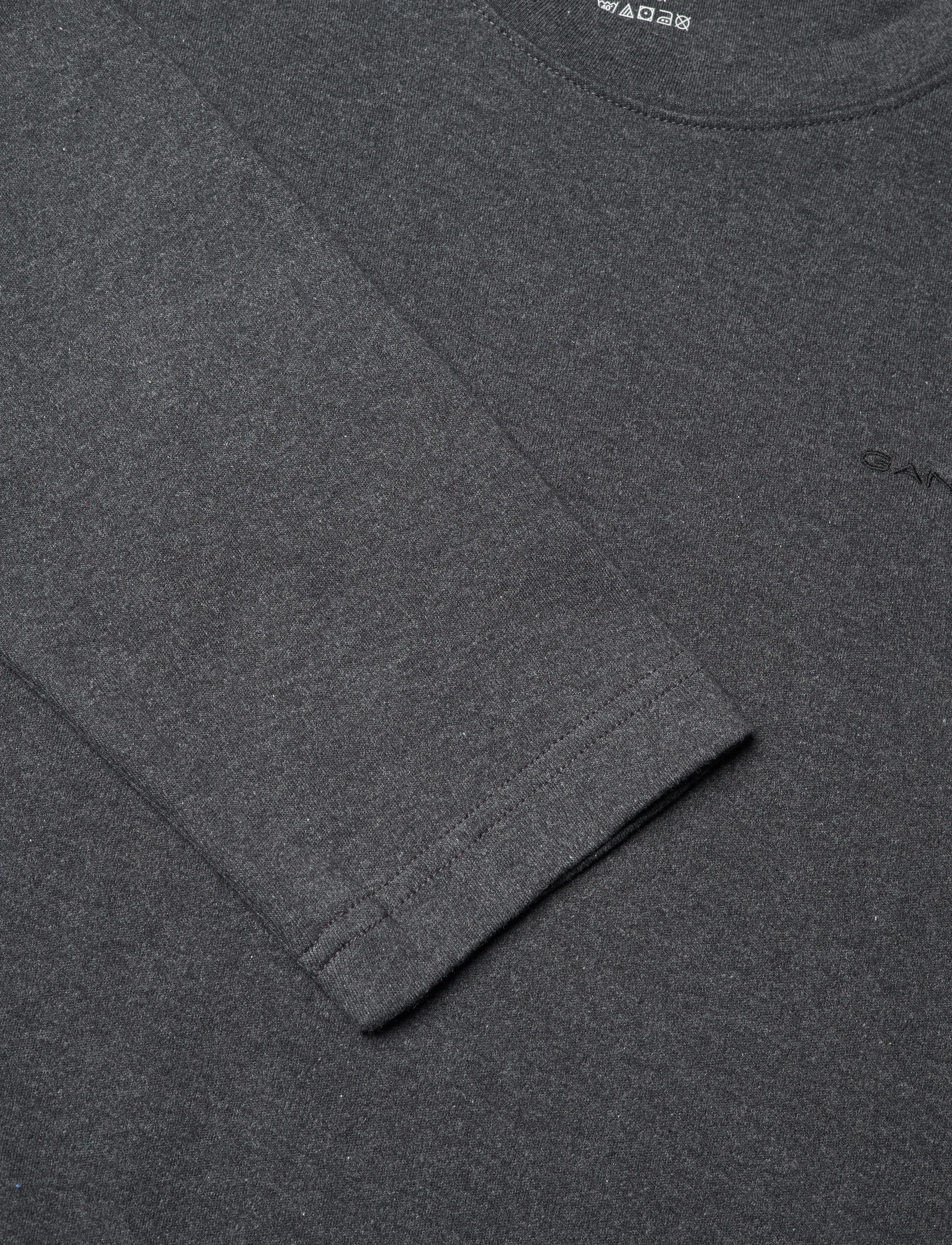GANT - PREMIUM INTERLOCK LOUNGEWEAR SET - charcoal melange - 5