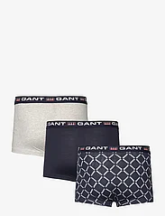 GANT - GANT PRINT TRUNK 3-PACK - multipack underpants - evening blue - 1