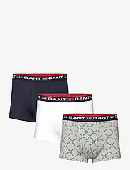 GANT - GANT PRINT TRUNK 3-PACK - boxer briefs - light grey melange - 0