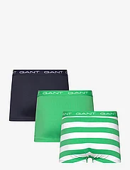 GANT - RUGBY STRIPE TRUNK 3-PACK - boxer briefs - mid green - 1