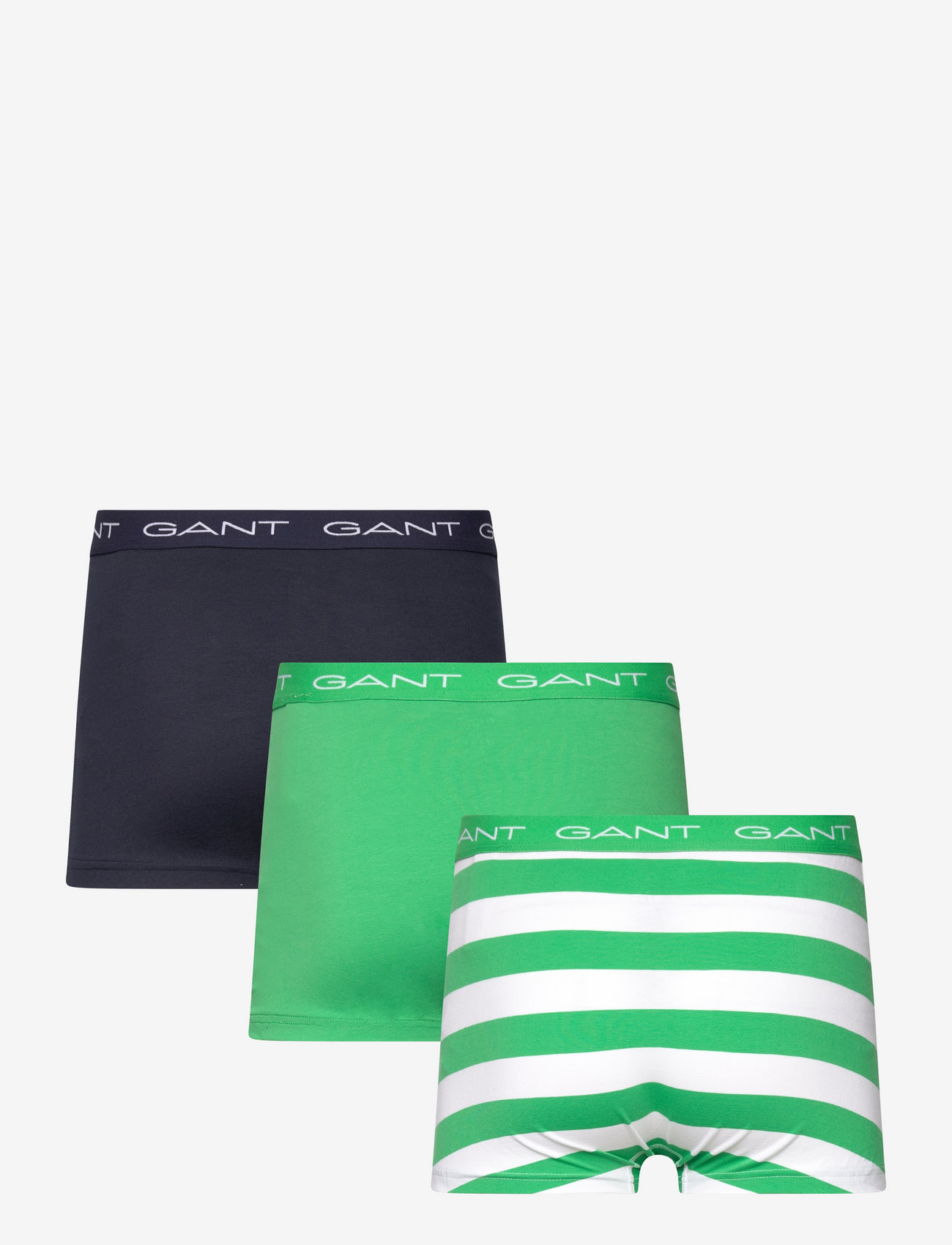 GANT - RUGBY STRIPE TRUNK 3-PACK - mid green - 1