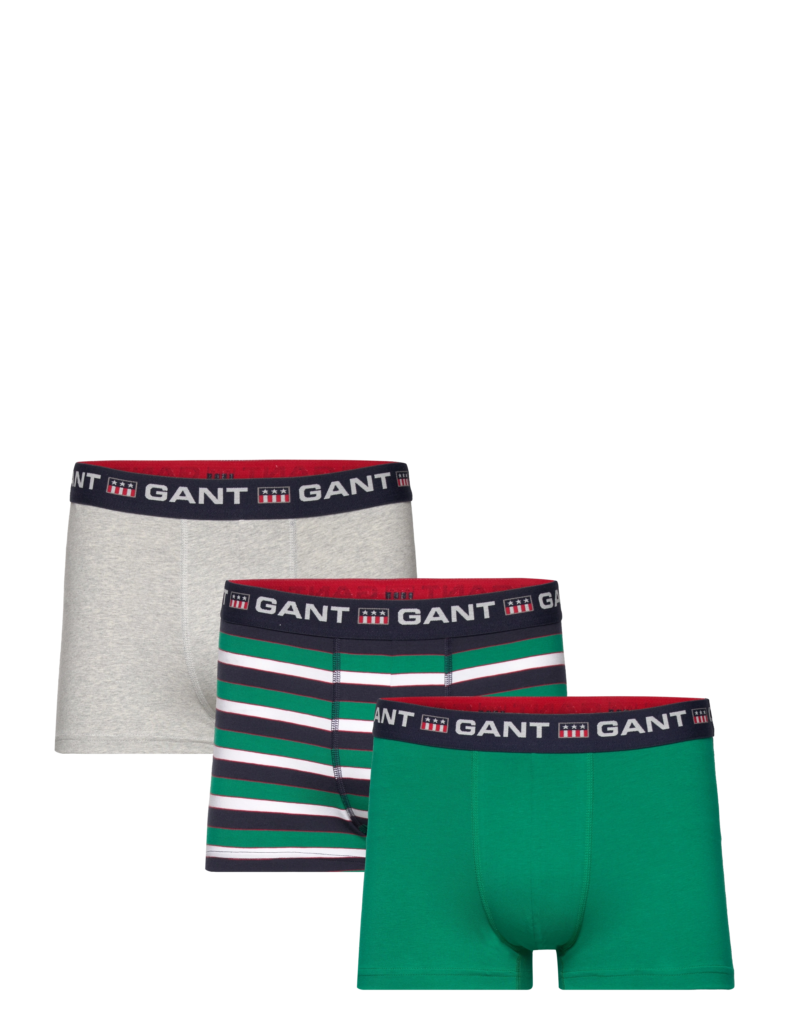 GANT RETRO SHIELD STRIPE TRUNK 3-P - EVENING BLUE