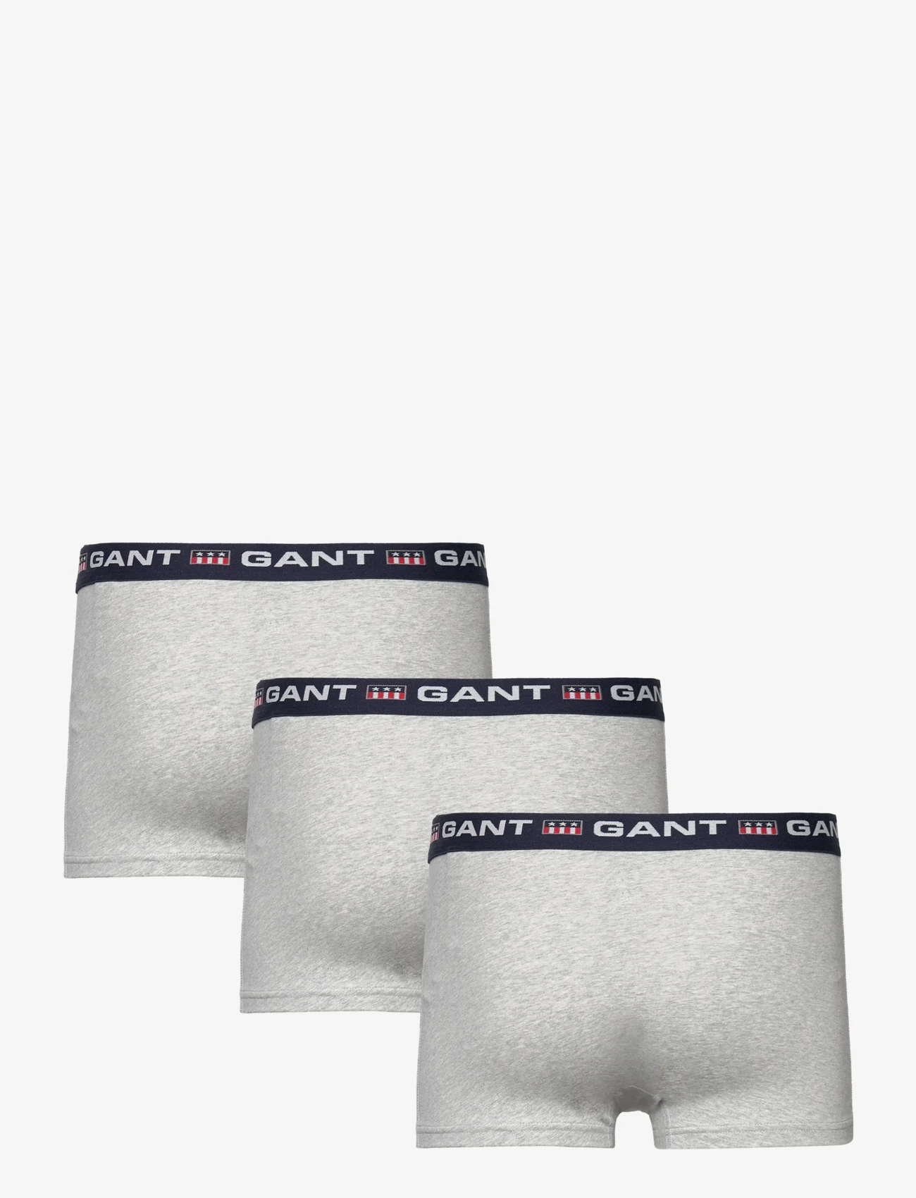 GANT - GANT RETRO SHIELD TRUNK 3-PACK - bokserid - light grey melange - 1