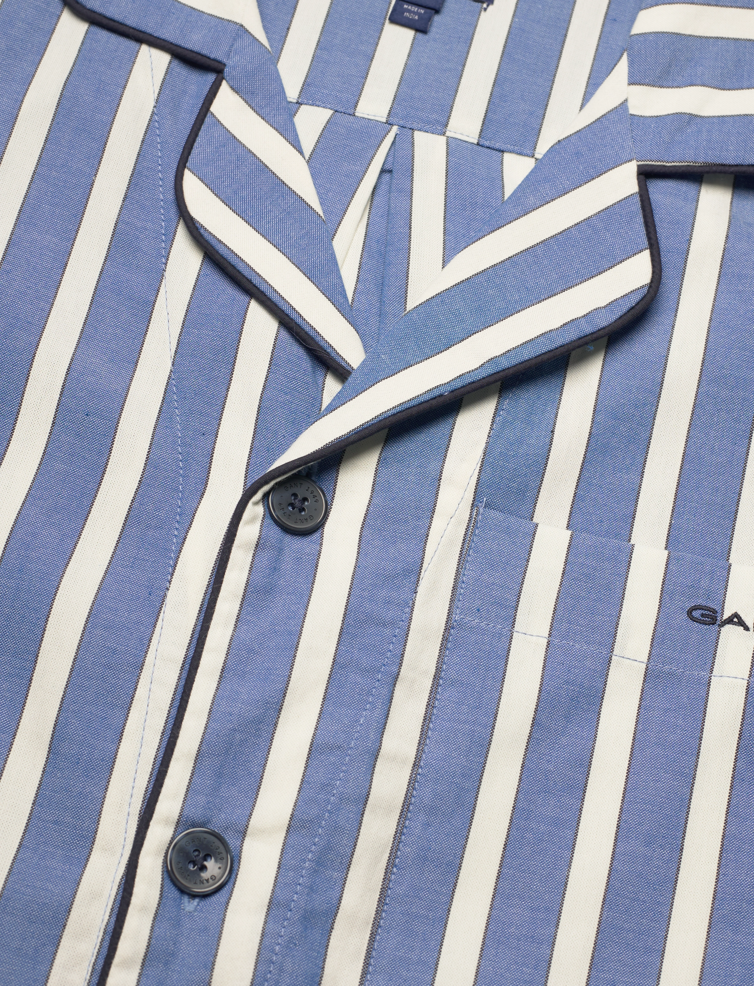 GANT - OXFORD STRIPE PAJAMA SET - lapis blue - 4